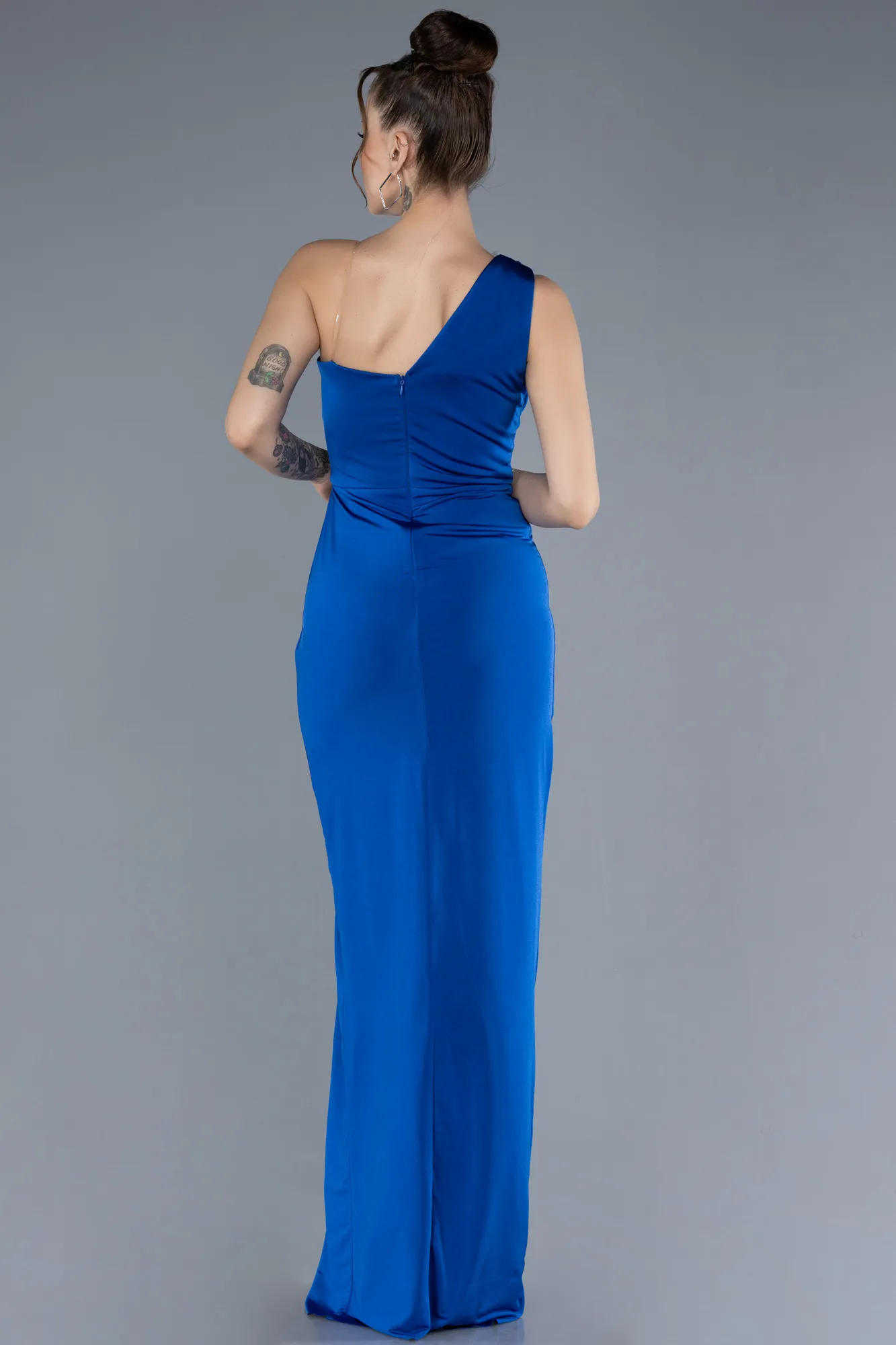 Sax Blue-Long Evening Dress ABU4611