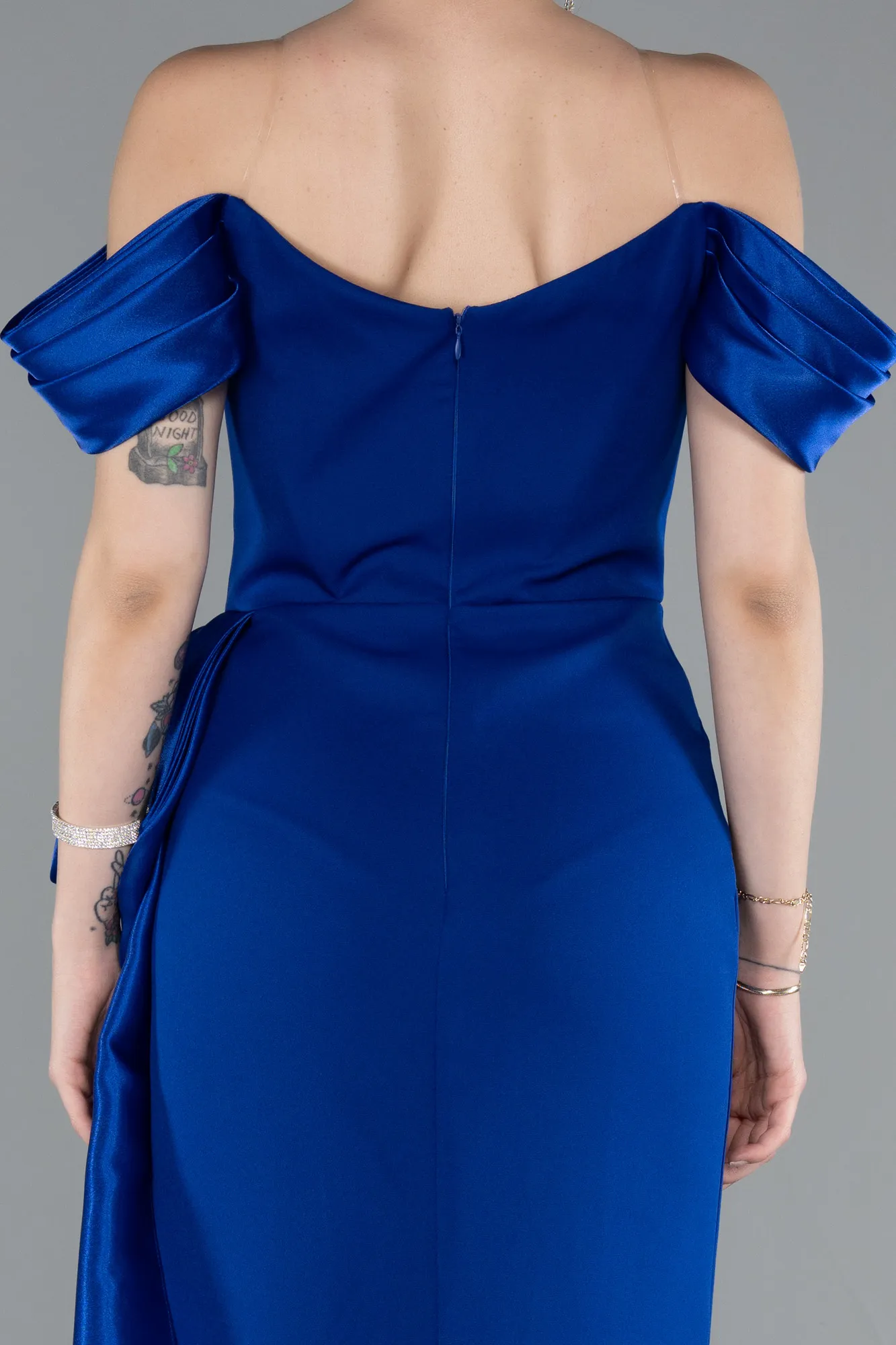 Sax Blue-Long Evening Dress ABU4981