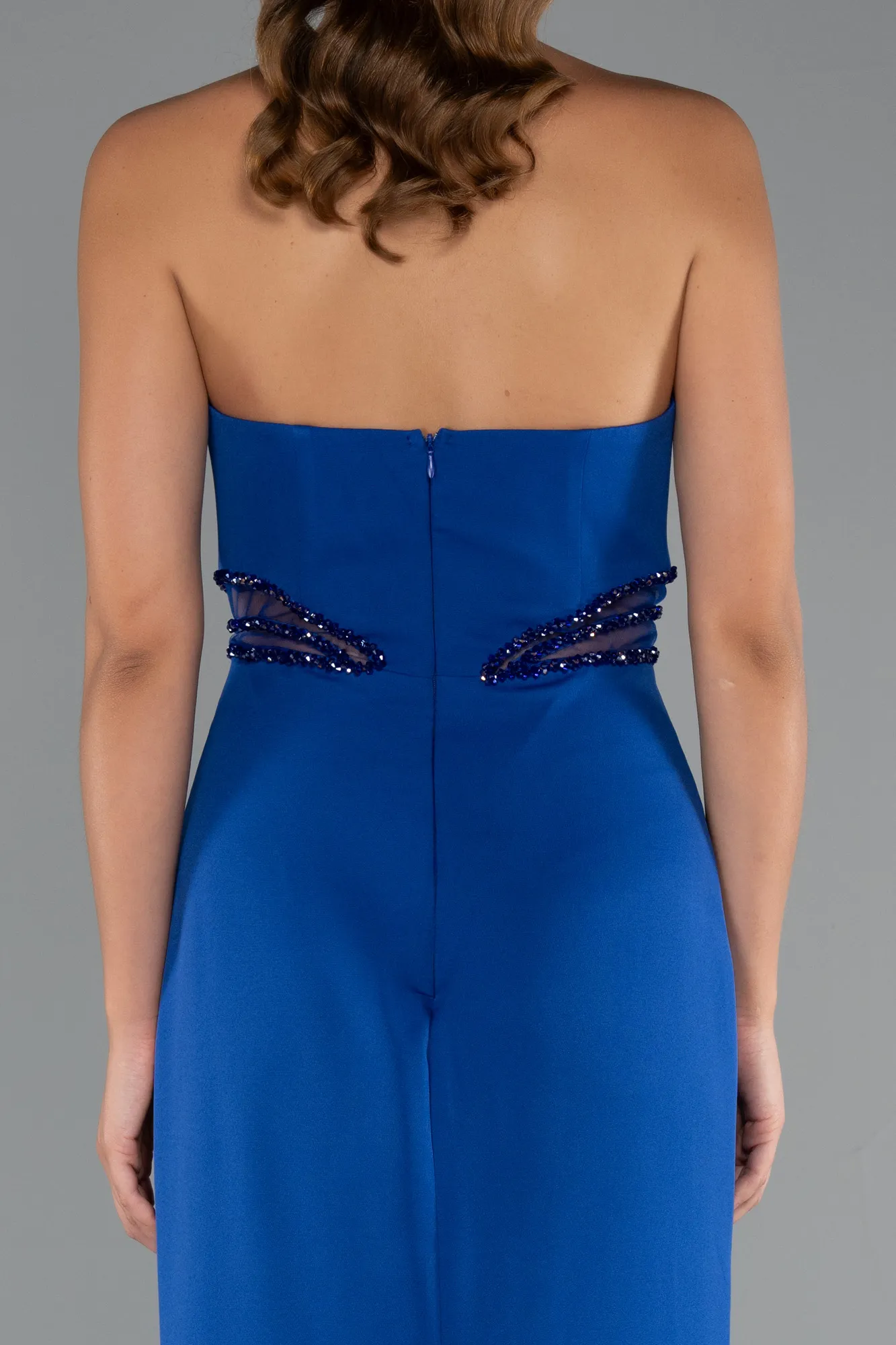 Sax Blue-Long Evening Dress ABU5227