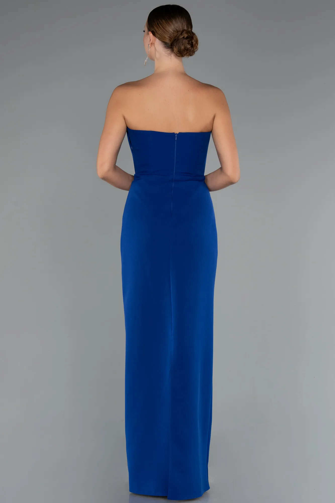 Sax Blue-Long Evening Gown ABU5235