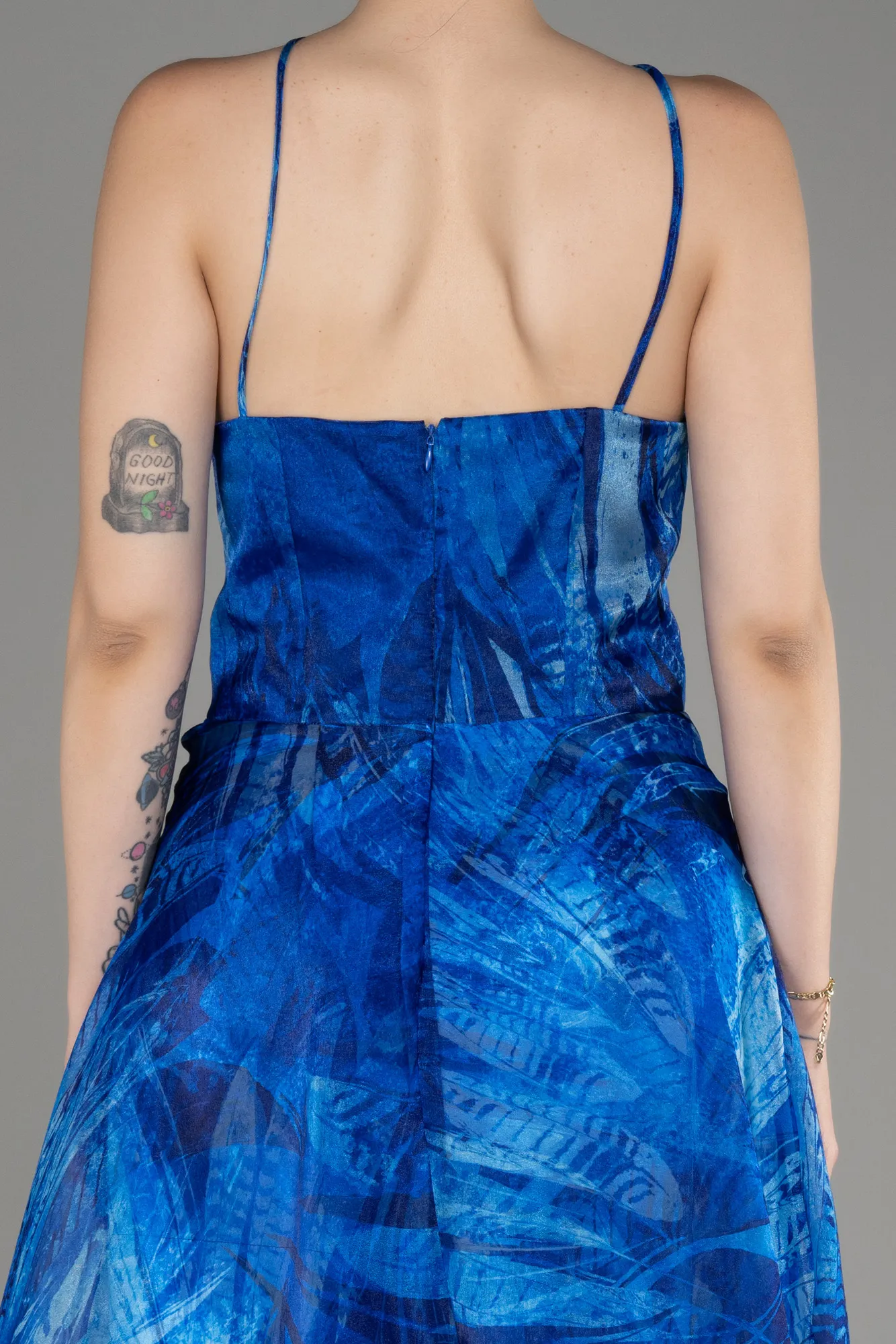 Sax Blue-Long Prom Gown ABU3763