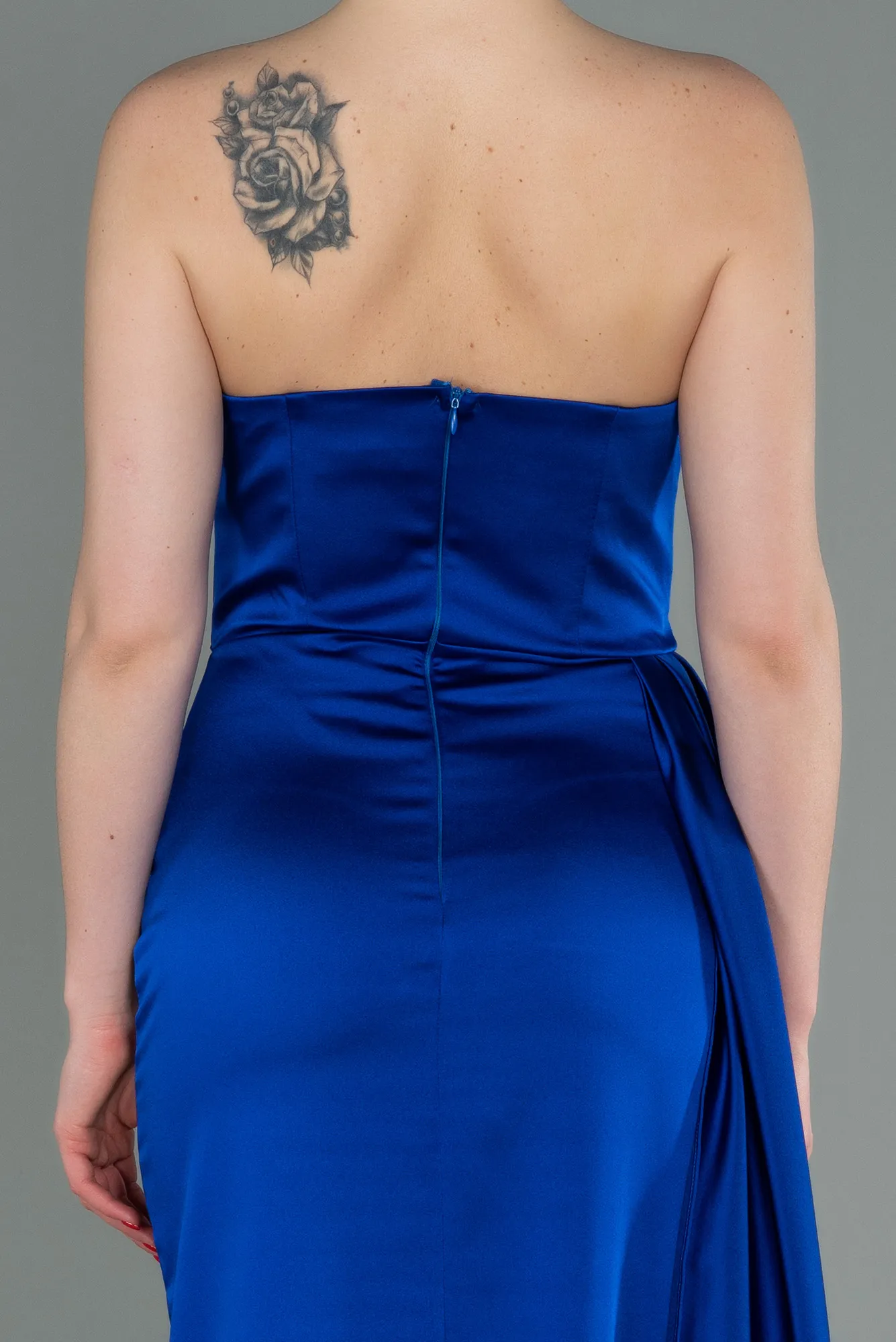 Sax Blue-Mermaid Evening Dress ABU3443