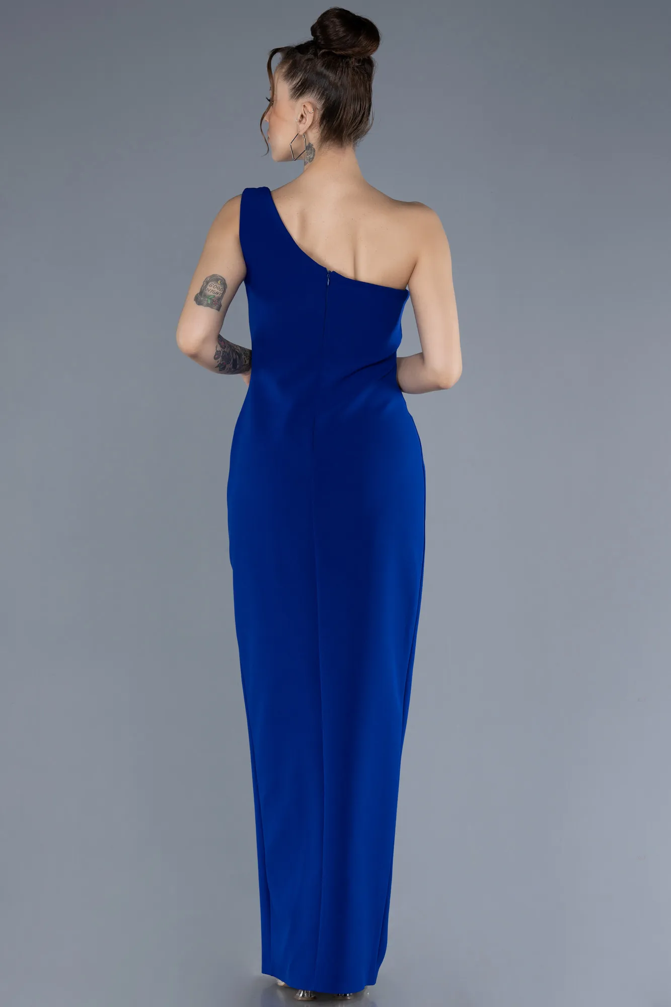Sax Blue-Midi Cocktail Dress ABU4671