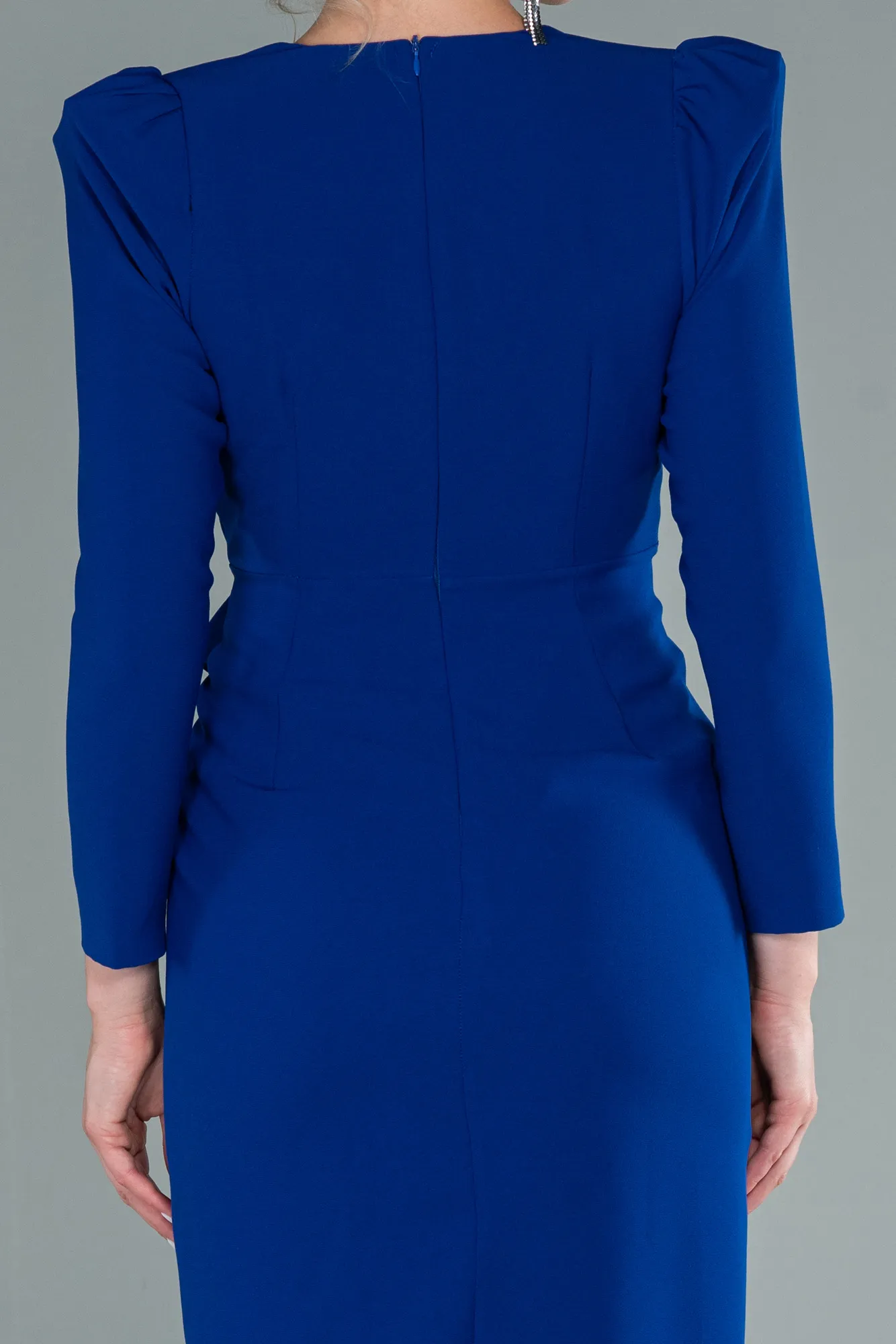 Sax Blue-Midi Night Dress ABK1438