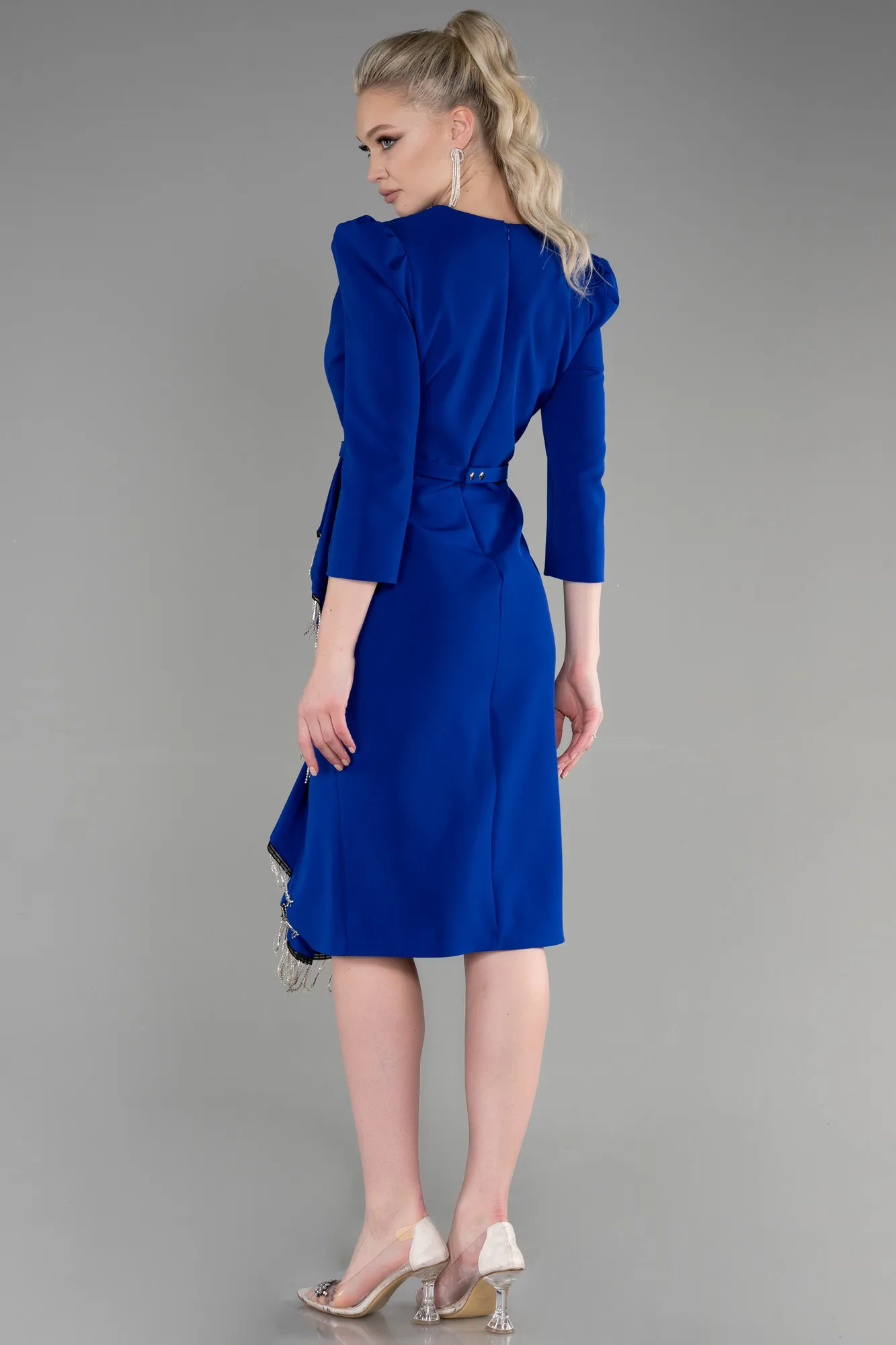 Sax Blue-Midi Party Dress ABK1968