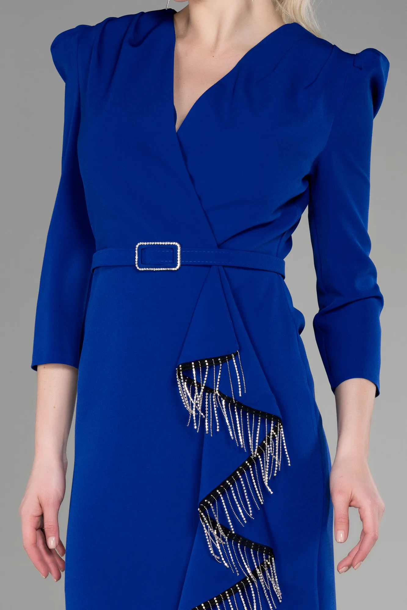 Sax Blue-Midi Party Dress ABK1968