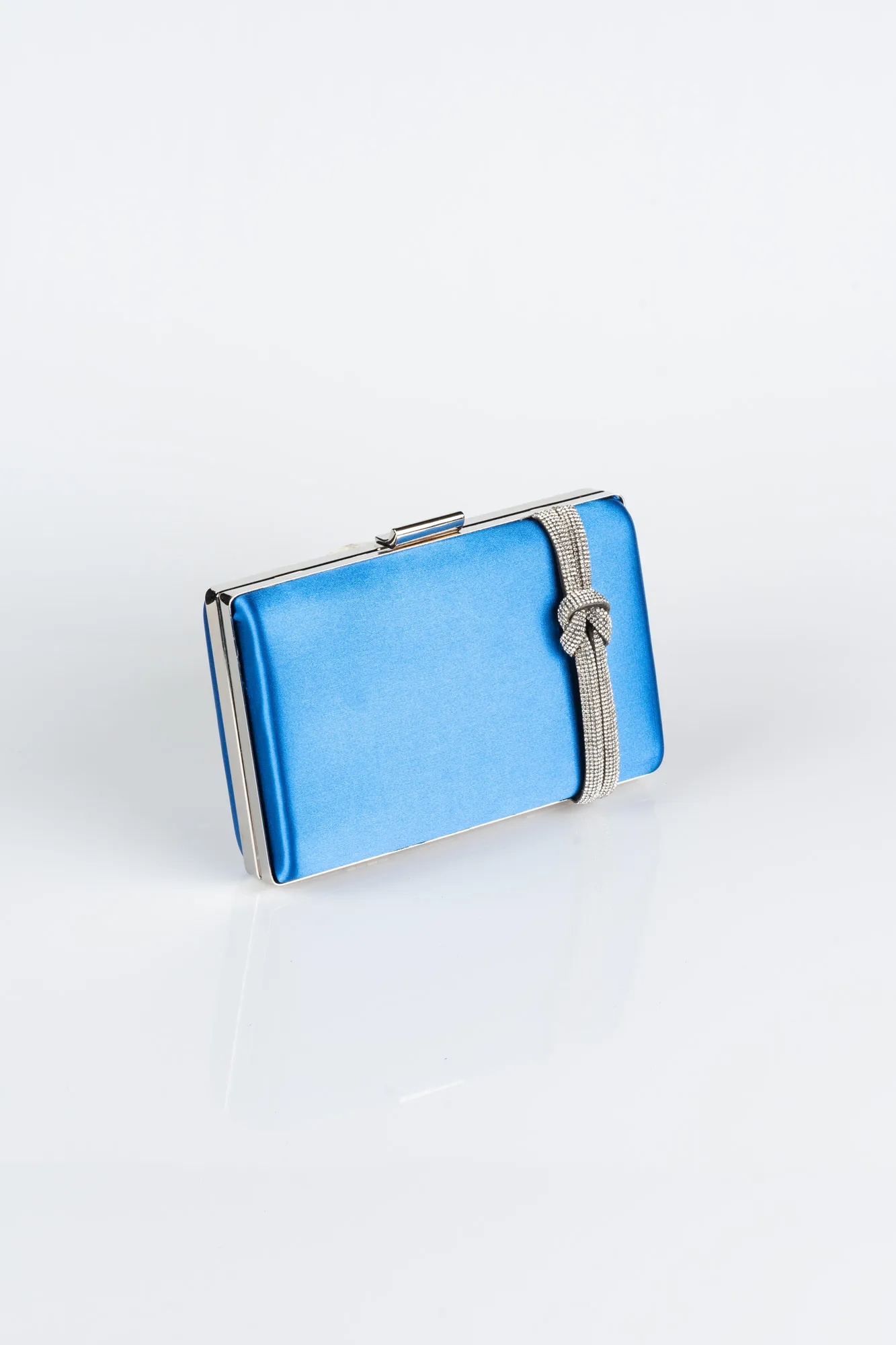 Sax Blue-Satin Box Bag VT9275