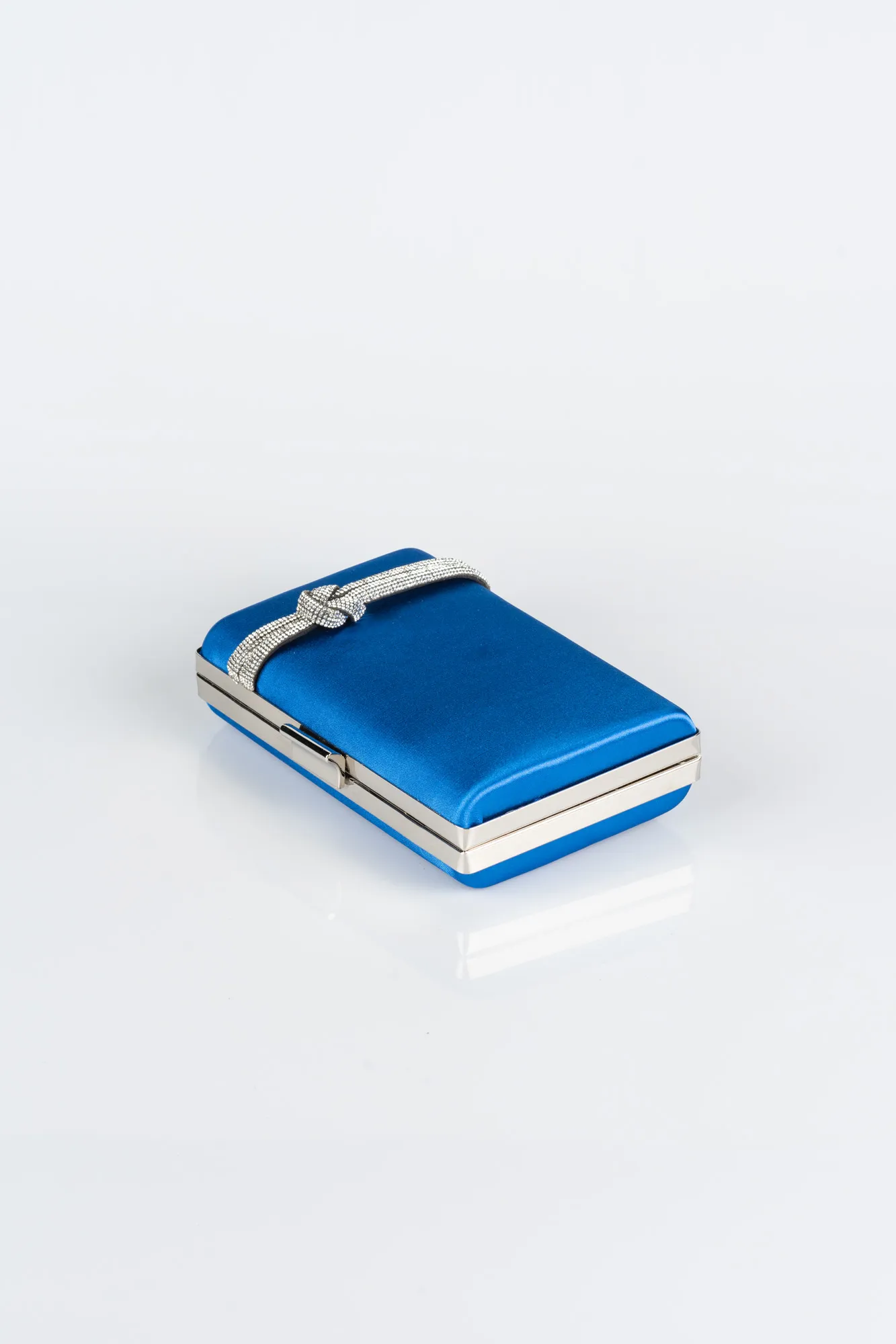 Sax Blue-Satin Box Bag VT9275