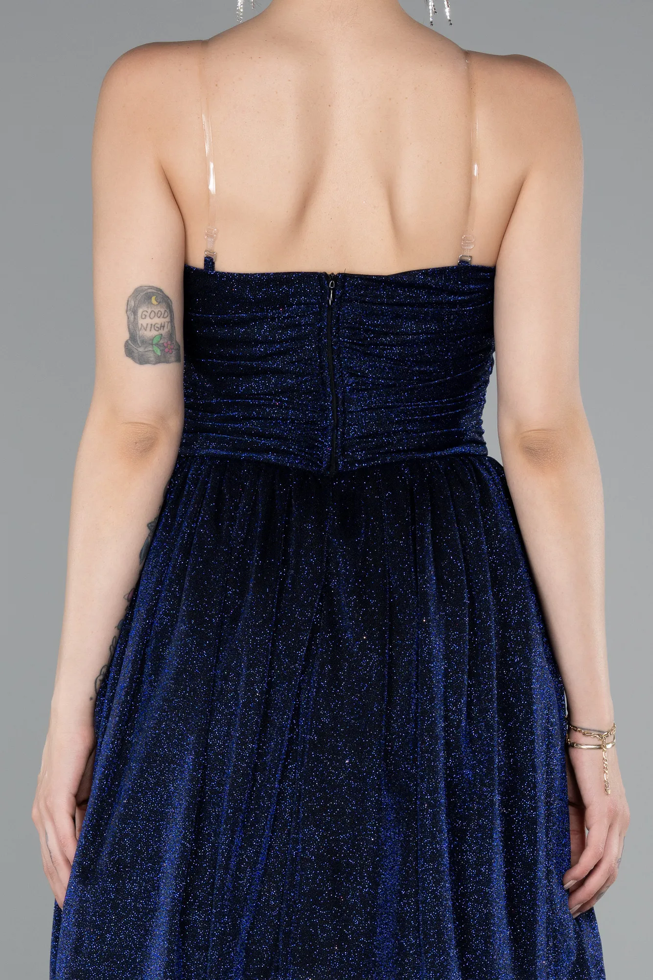 Sax Blue-Short Cocktail Dress ABK2349
