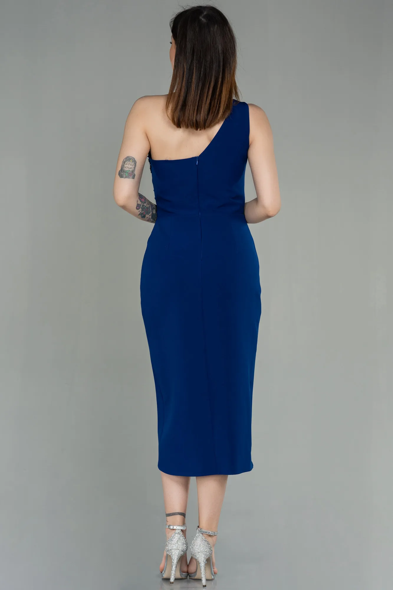 Sax Blue-Short Invitation Dress ABK1635