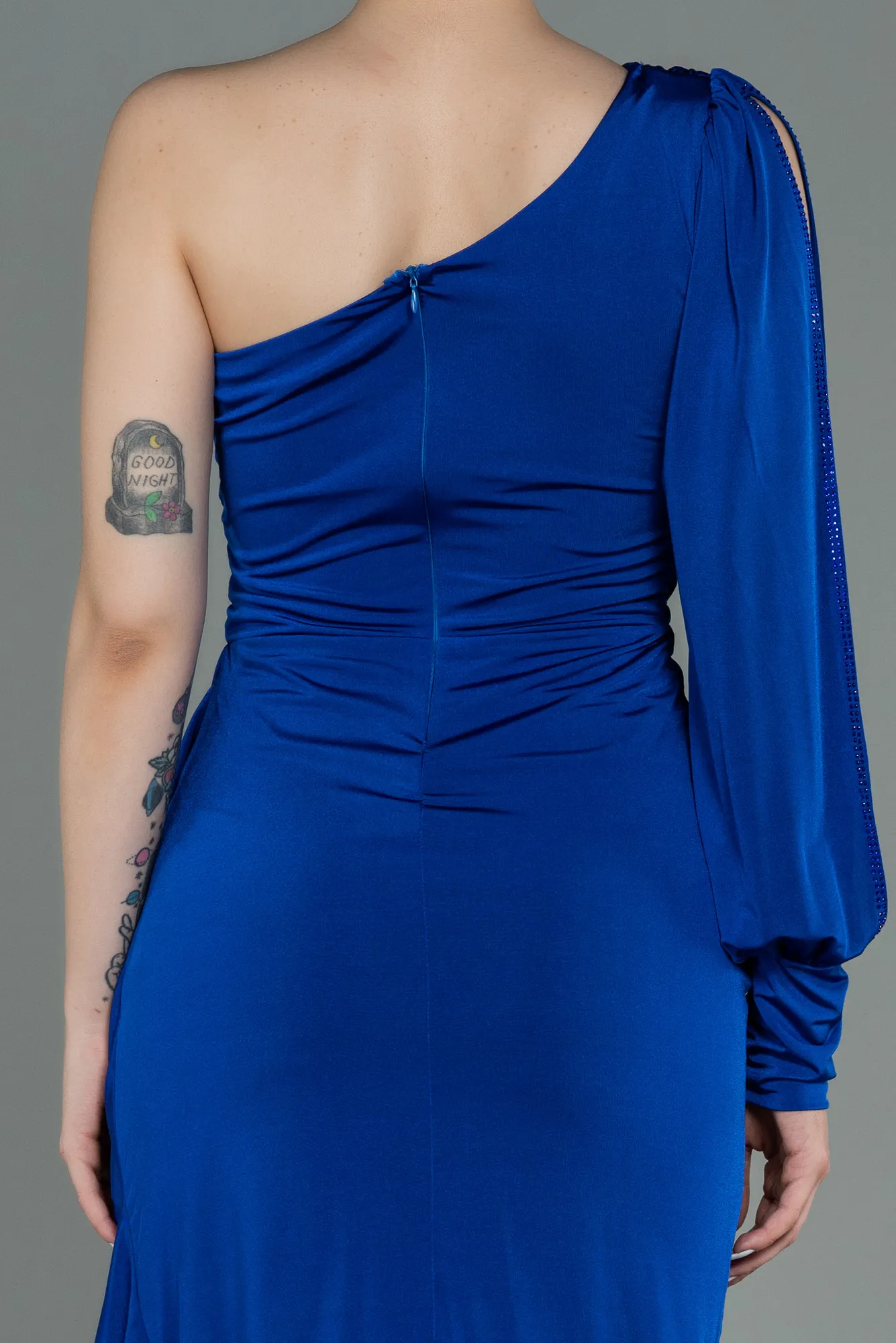 Sax Blue-Short Invitation Dress ABK1762