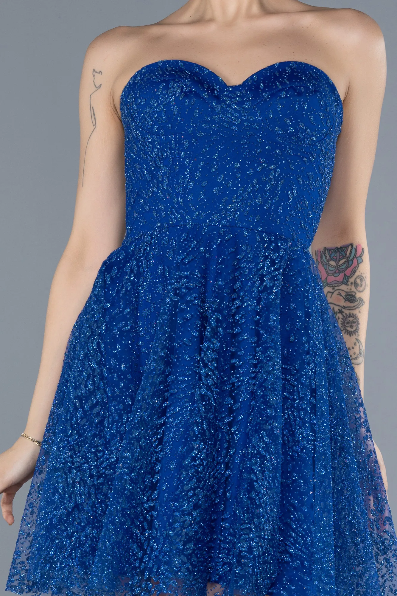 Sax Blue-Short Party Dress ABK2235
