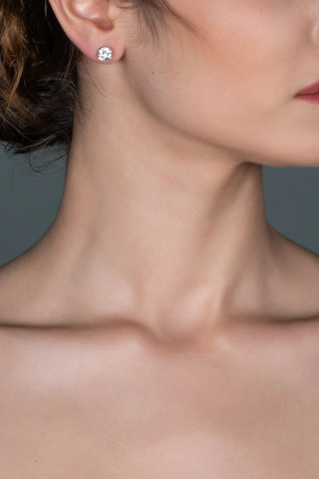 Silver-Earring UK194