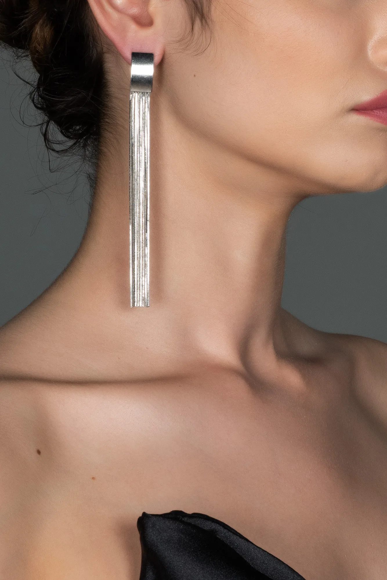 Silver-Earring UK453