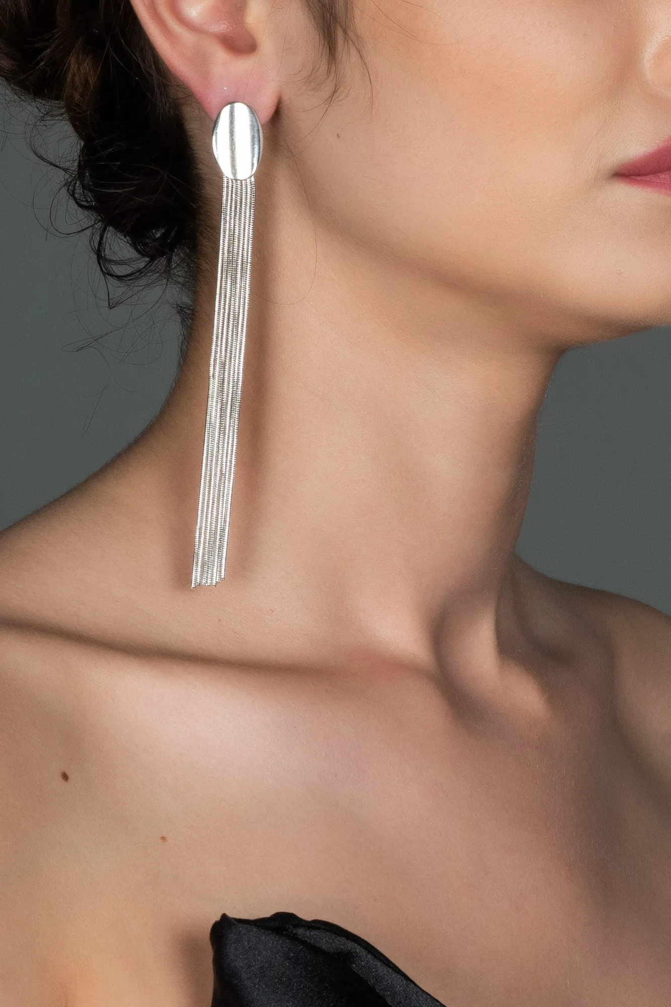 Silver-Earring UK455