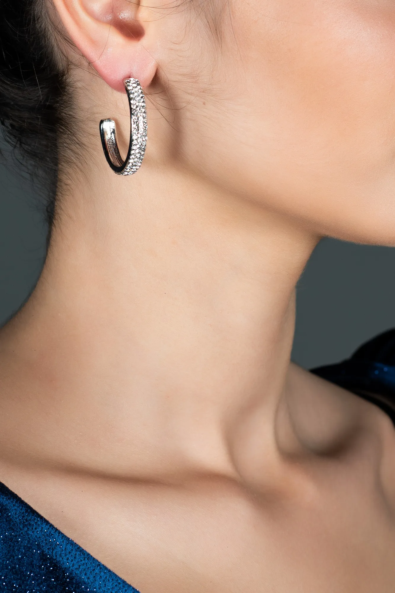 Silver-Earring UK463