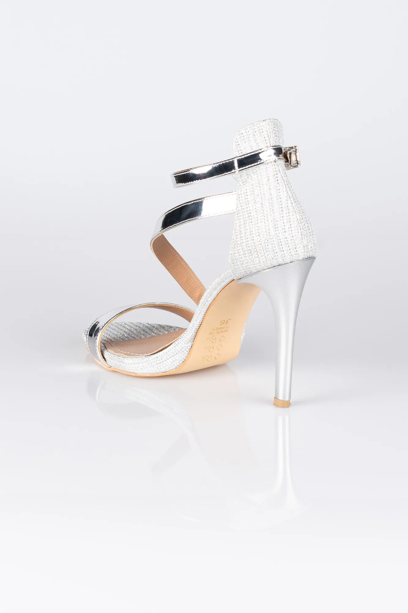 Silver-Evening Shoe AB1043