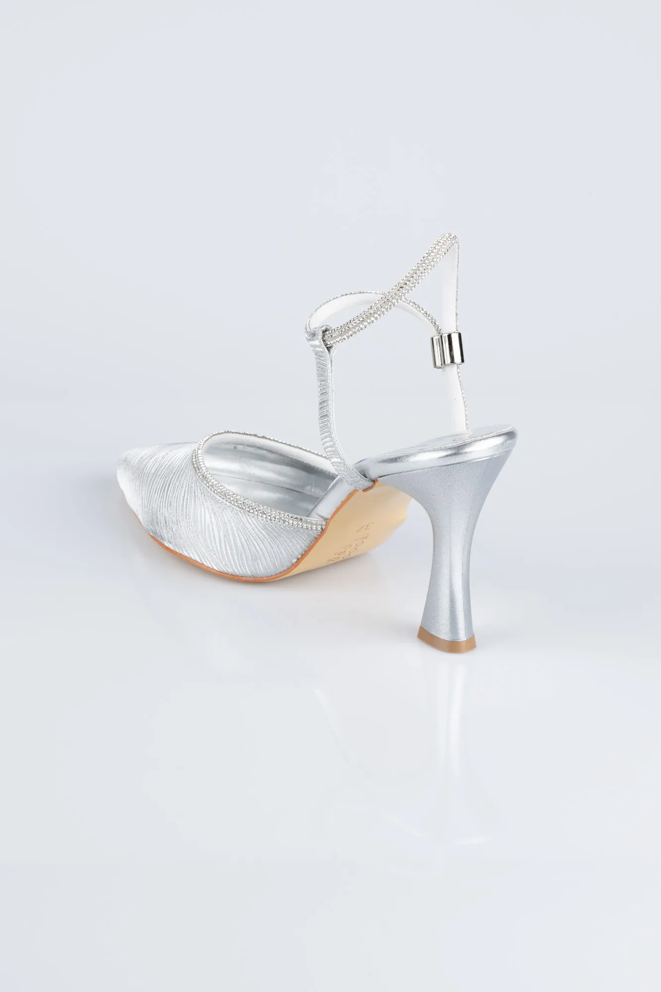 Silver-Laser Cut Stiletto MJ5150