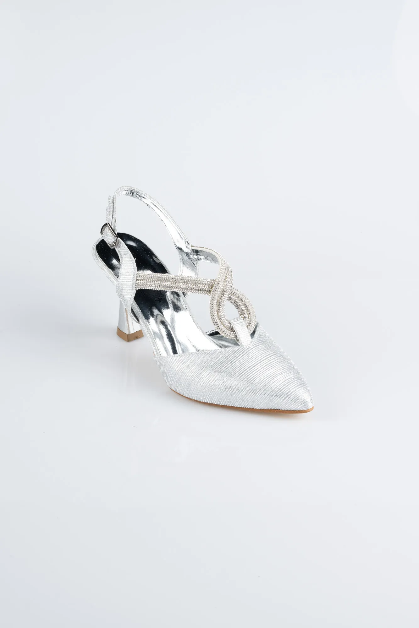 Silver-Laser Cut Stiletto MJL5161