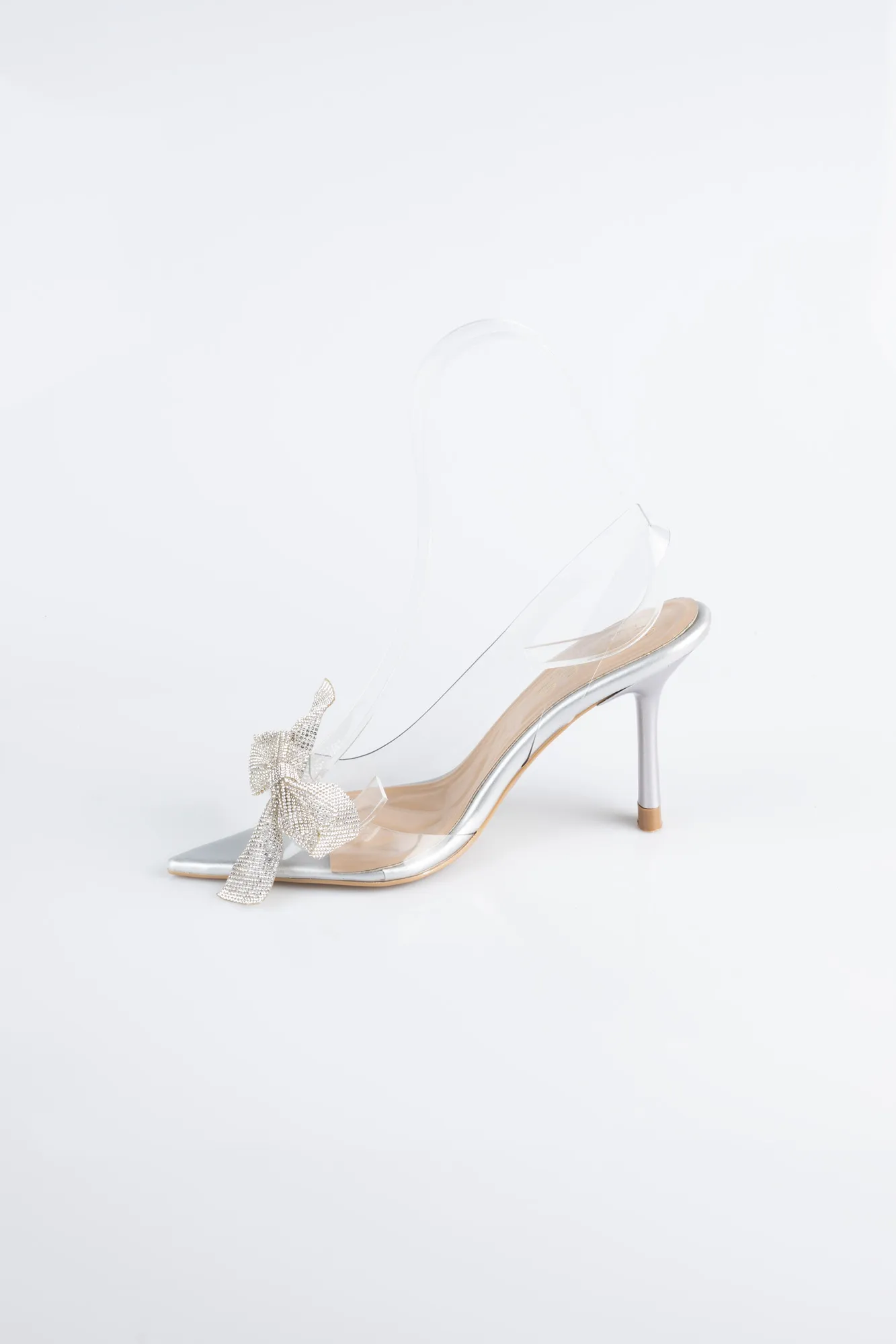 Silver-Leather Evening Shoe AB1145