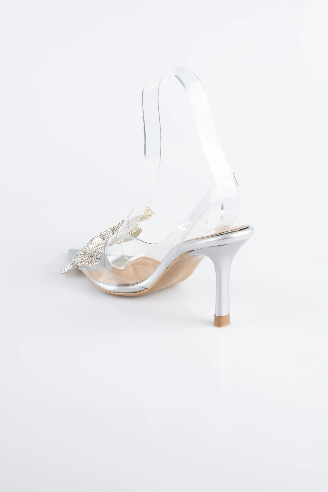 Silver-Leather Evening Shoe AB1145