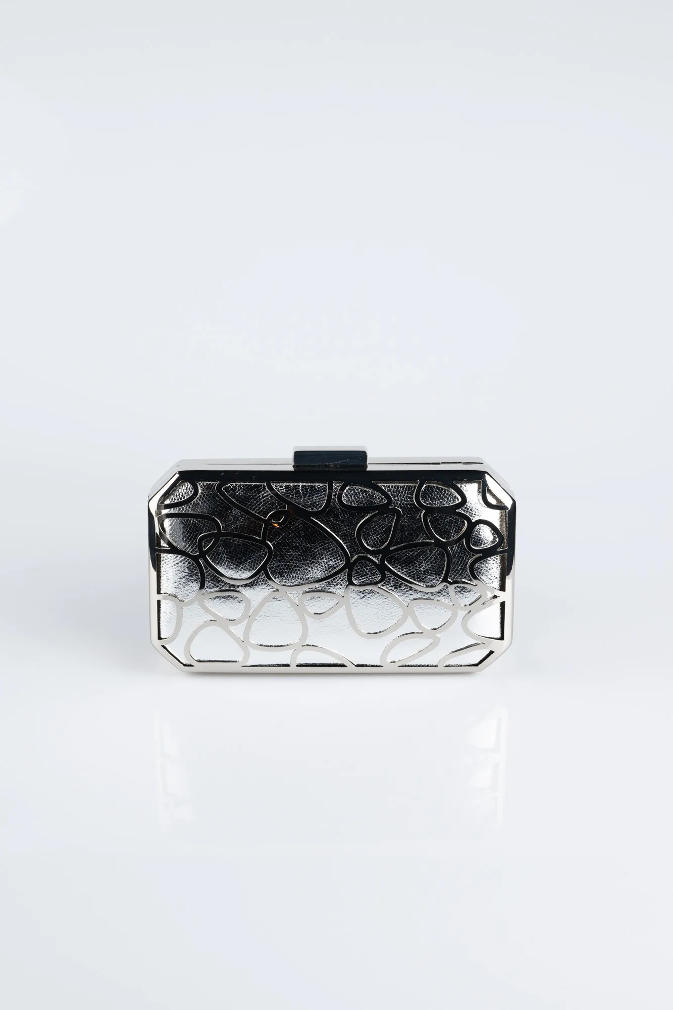 Silver-Leather Night Bag V750