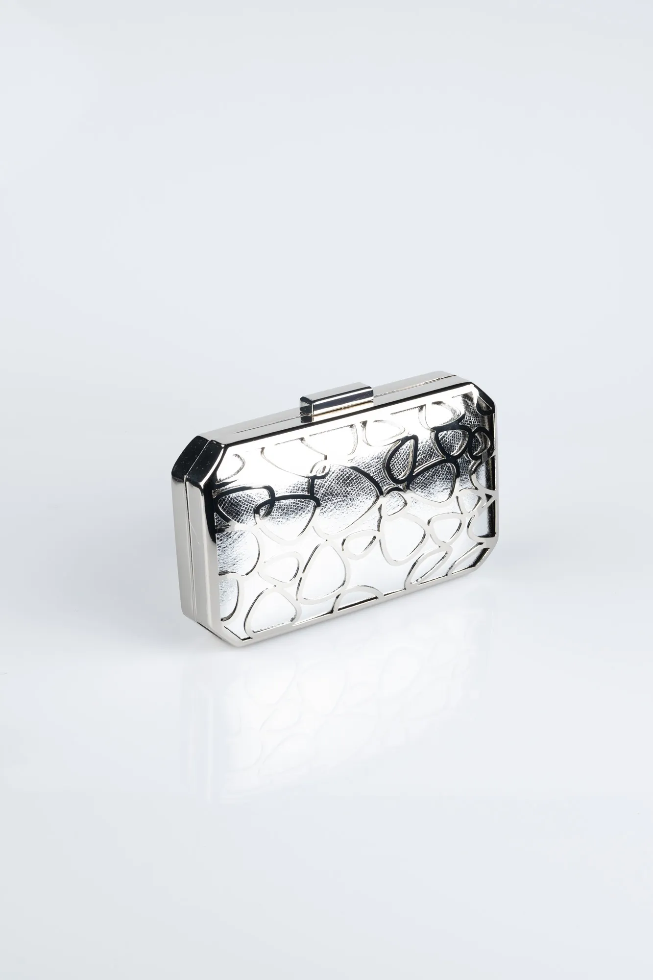 Silver-Leather Night Bag V750