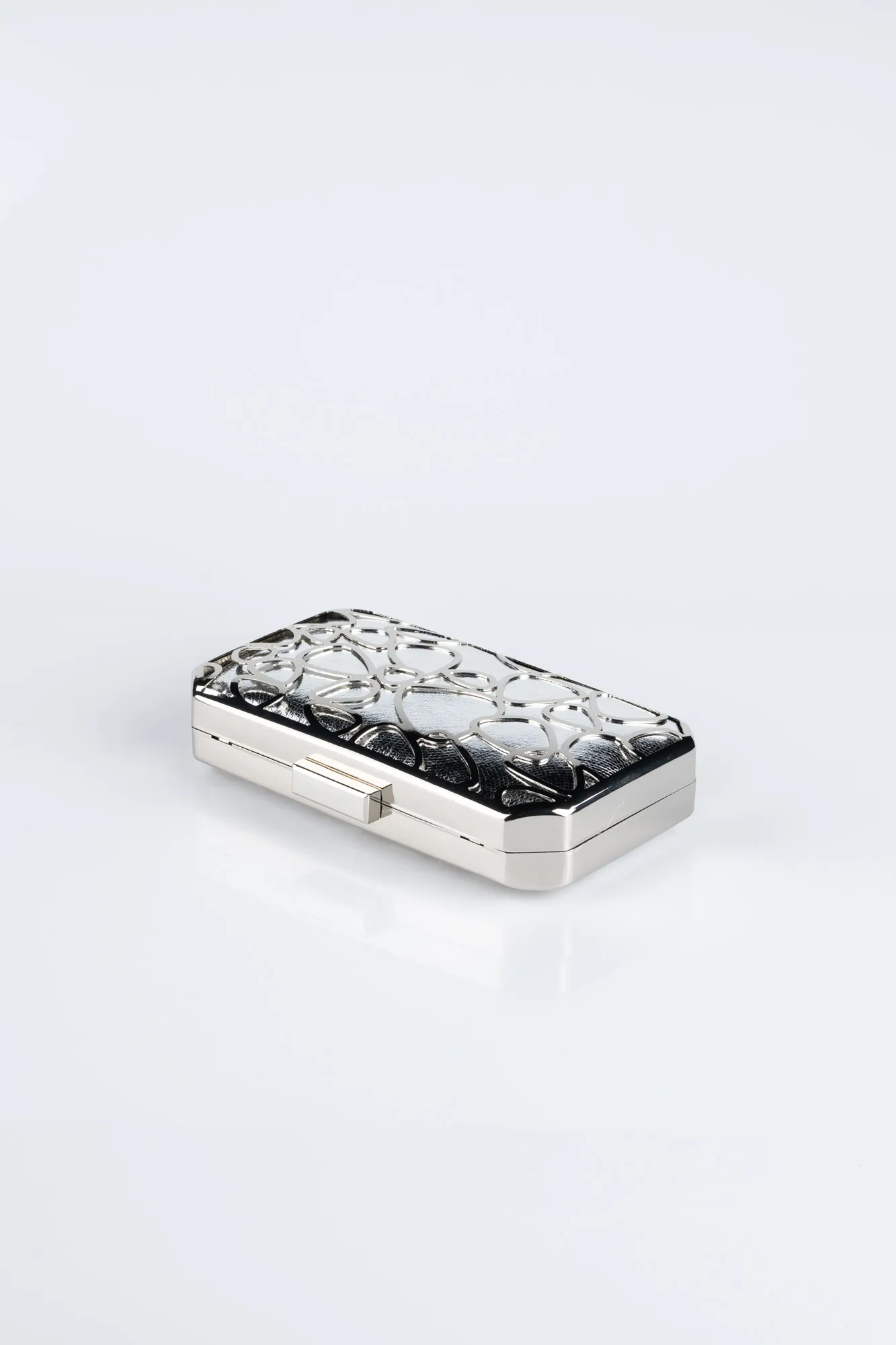 Silver-Leather Night Bag V750