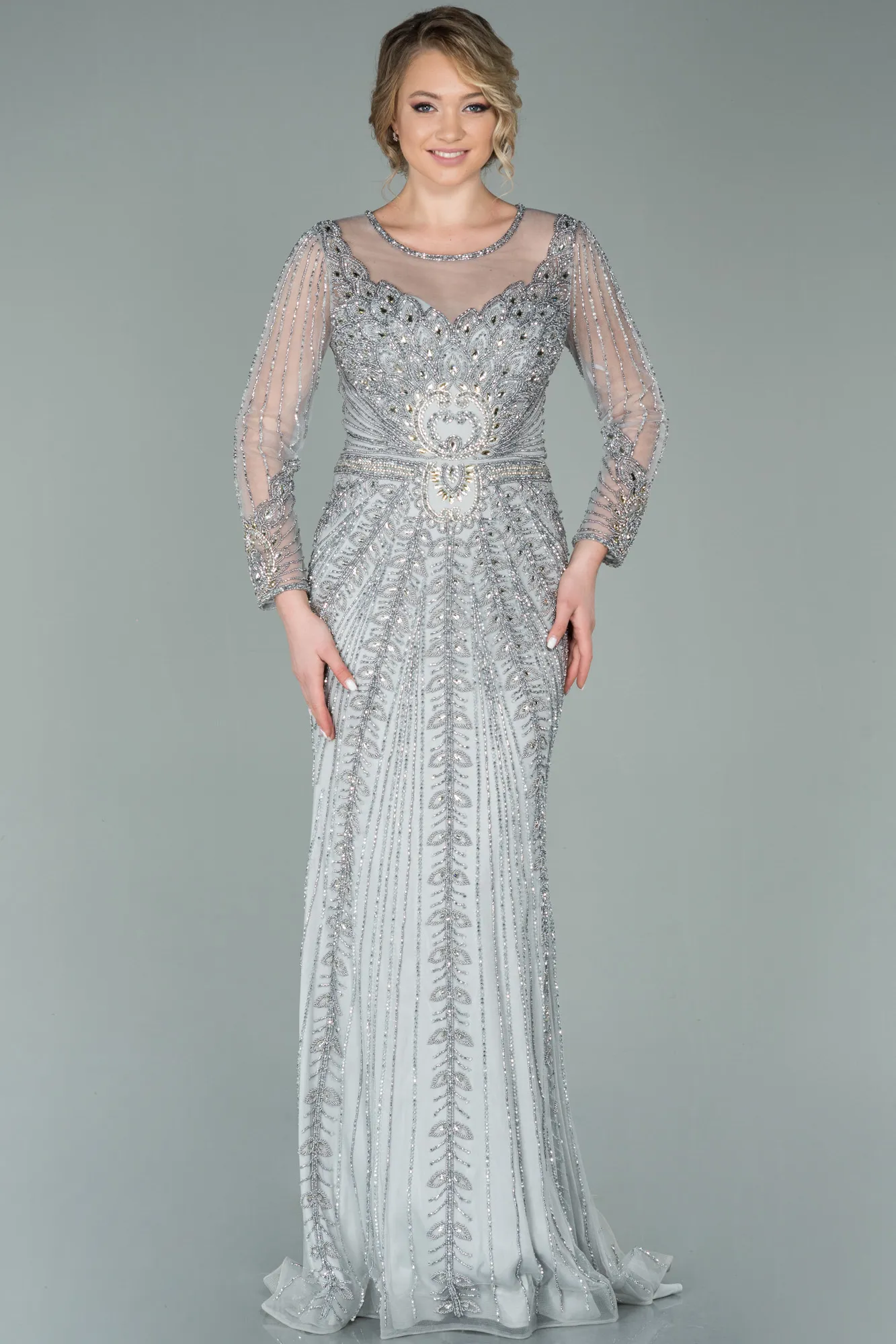 Silver-Long Haute Couture ABU976