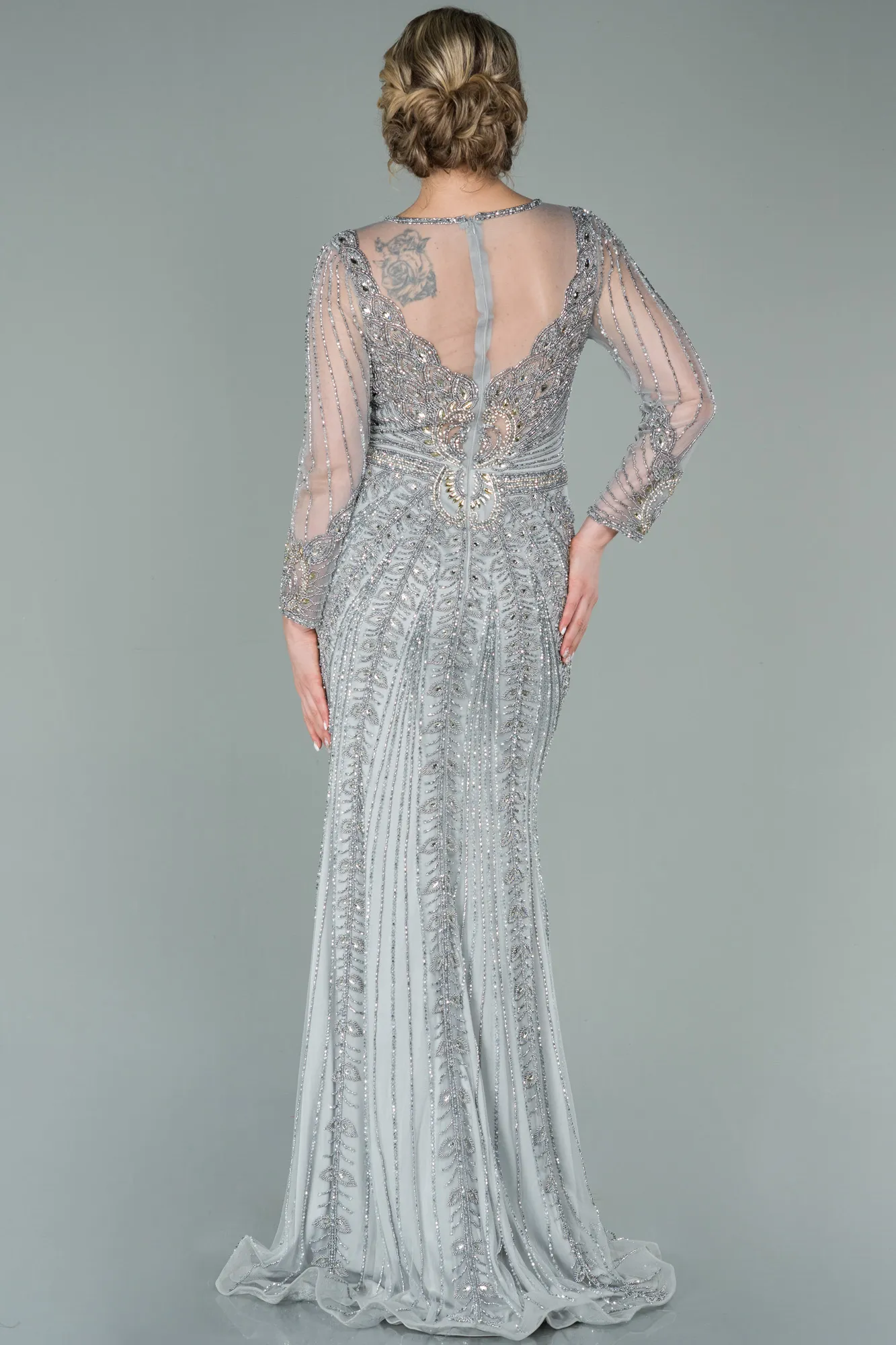 Silver-Long Haute Couture ABU976