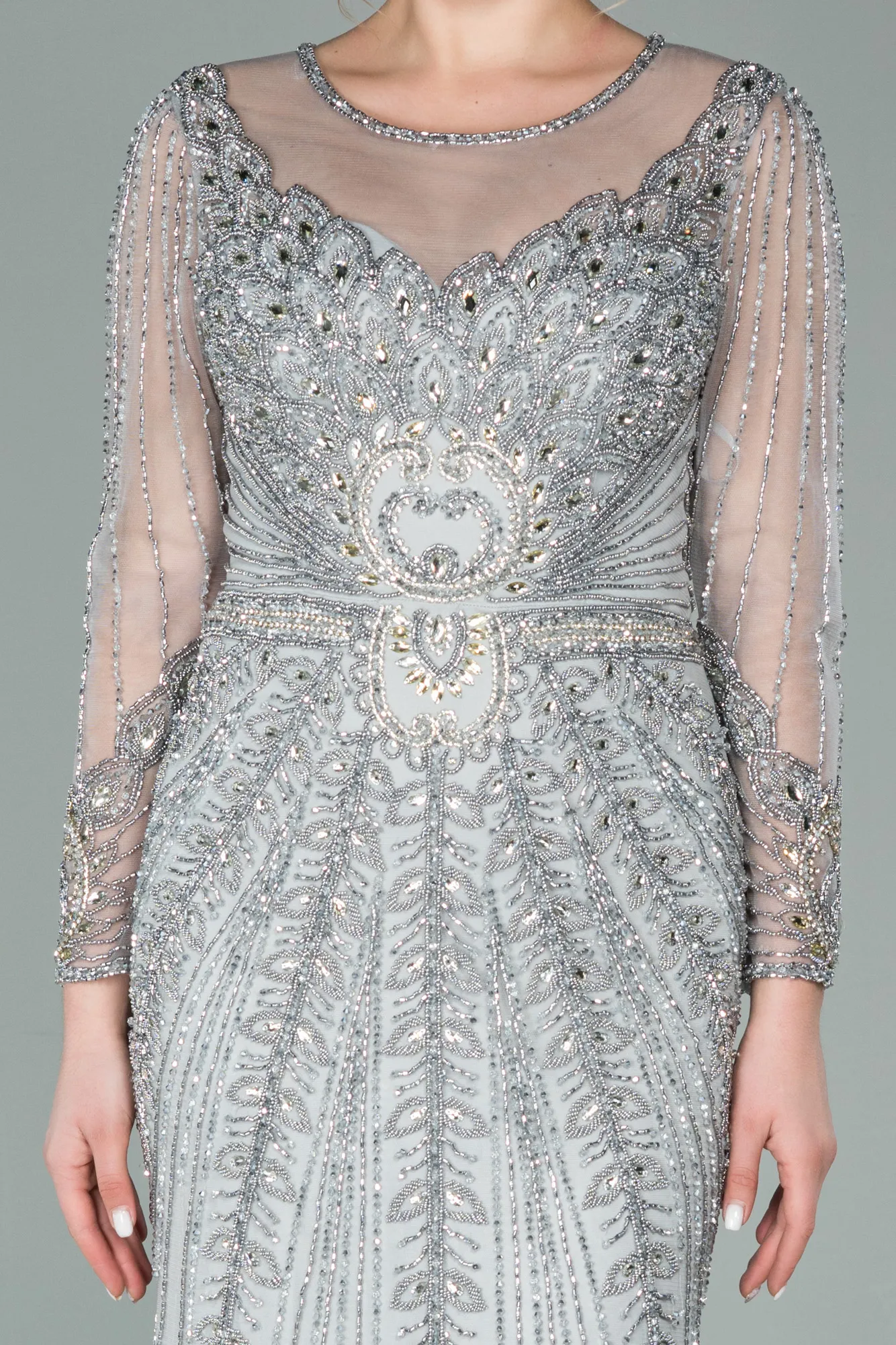 Silver-Long Haute Couture ABU976