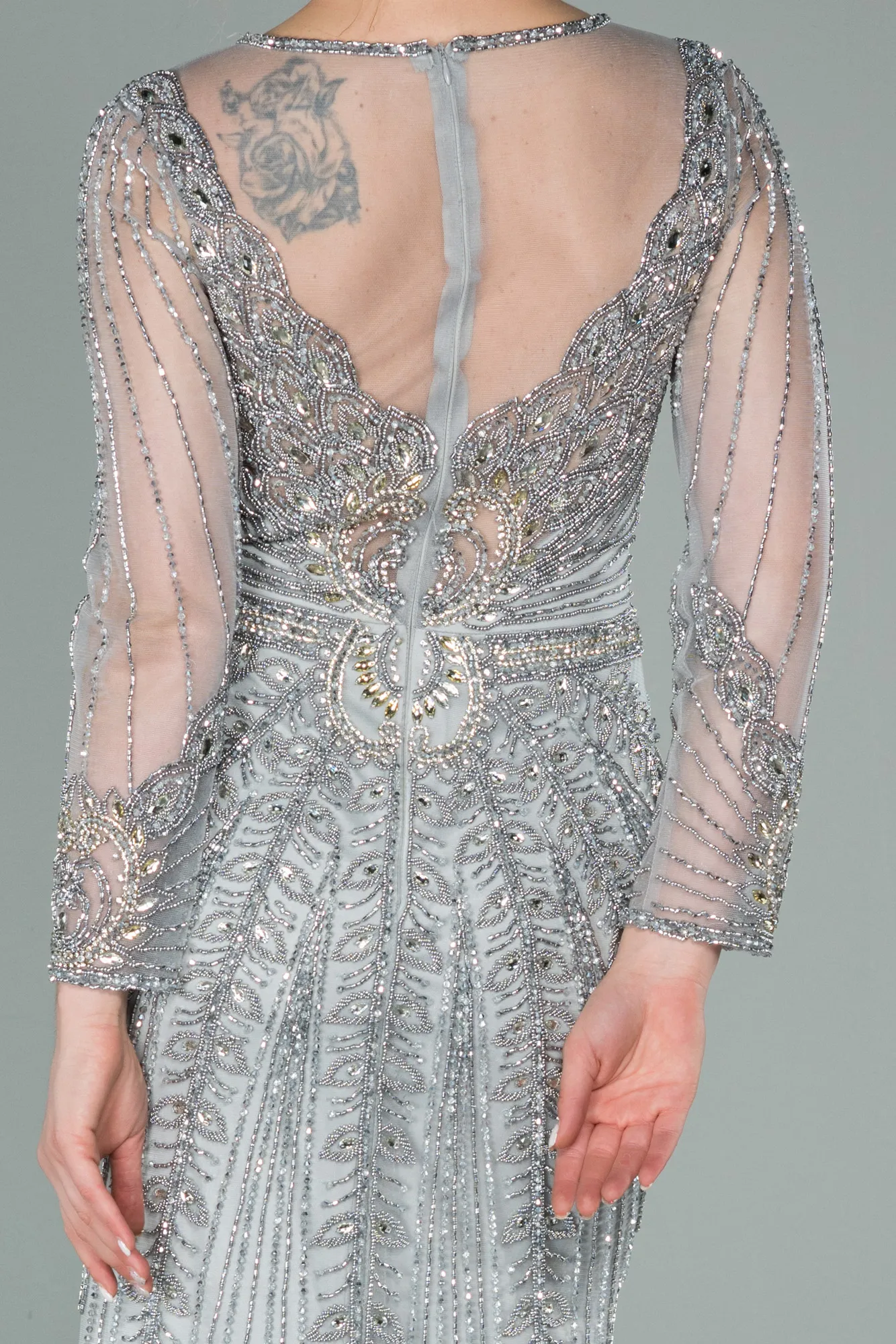 Silver-Long Haute Couture ABU976