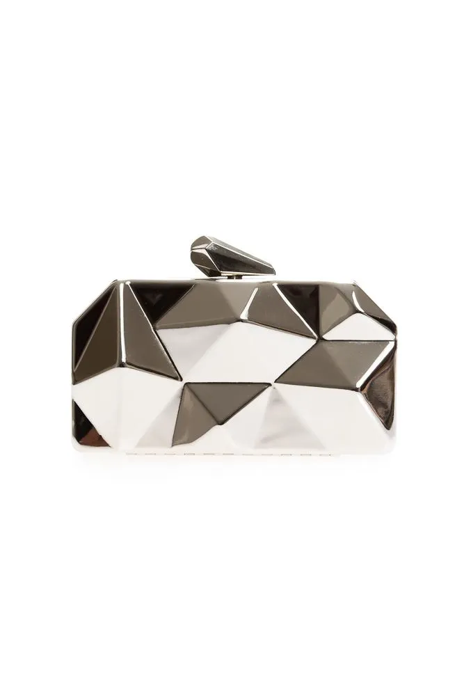 Silver-Metal Evening Bag V921