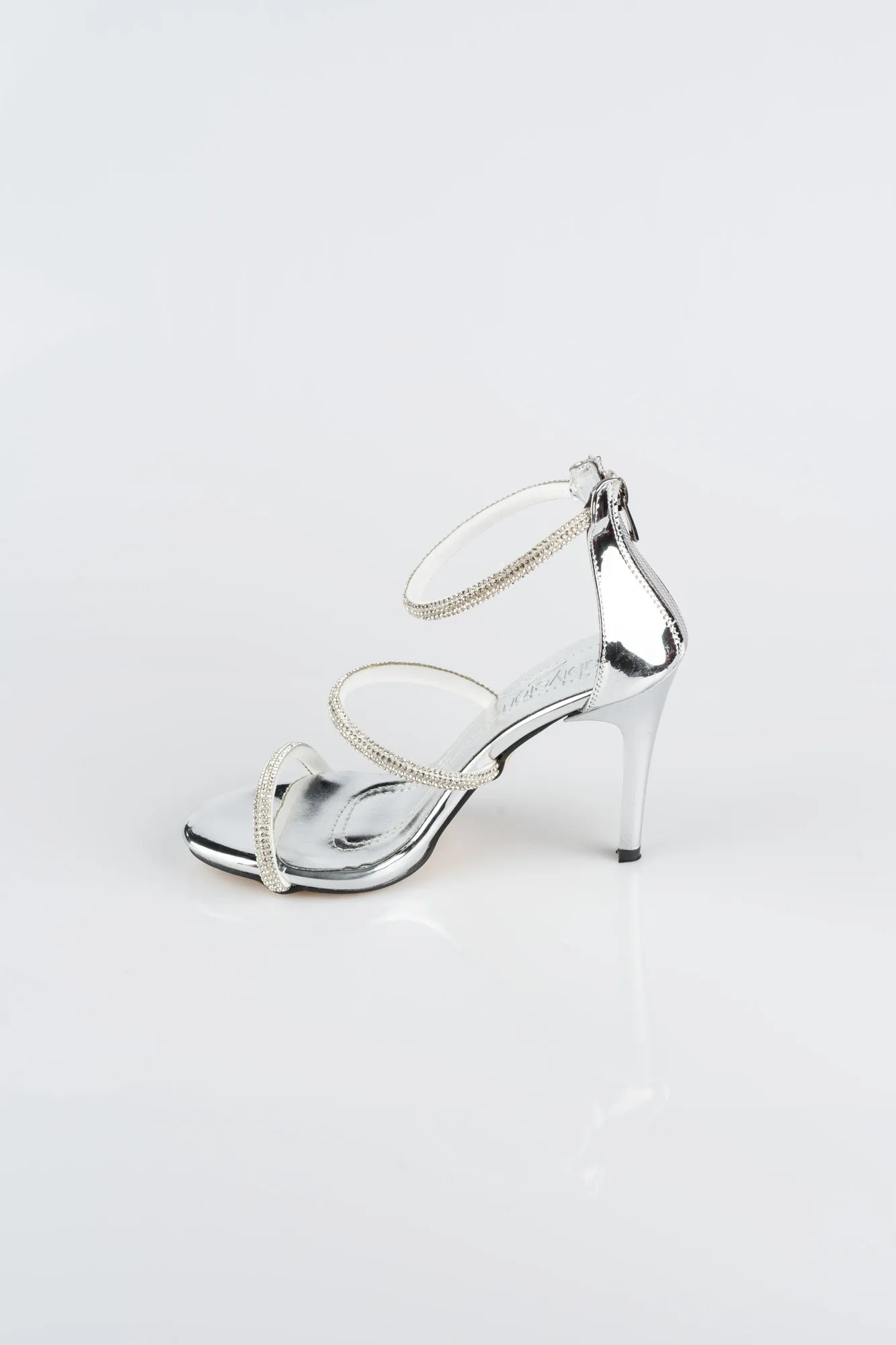 Silver-Mirror Evening Shoe ABA8001