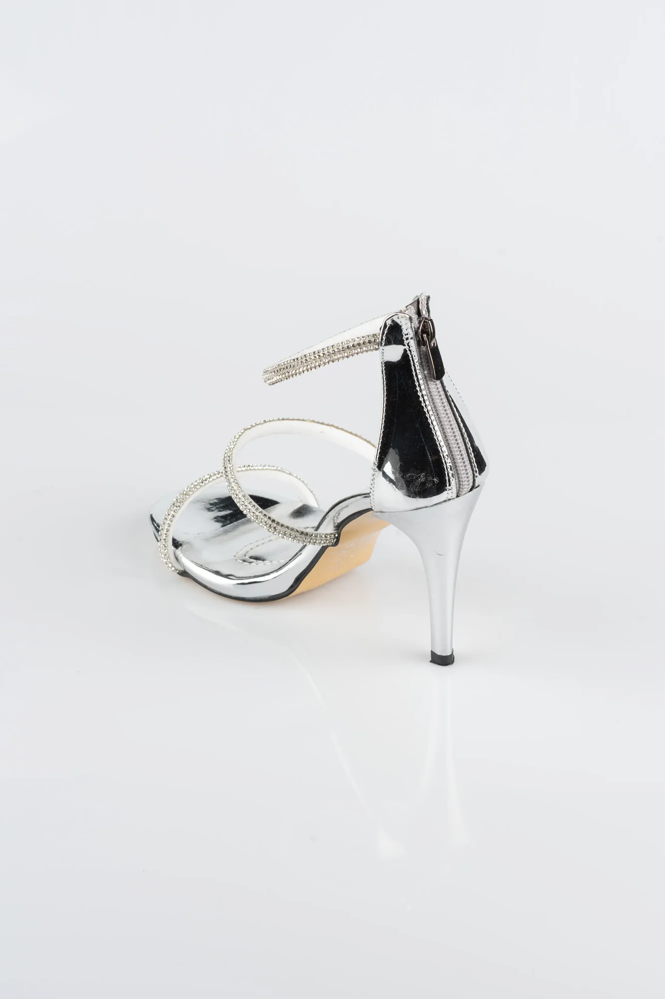 Silver-Mirror Evening Shoe ABA8001