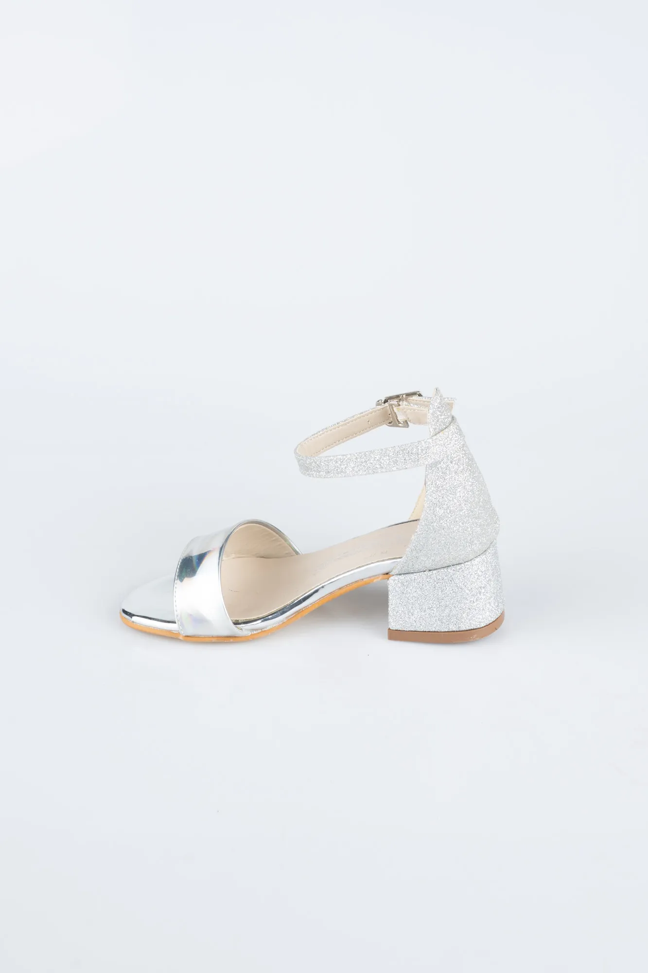 Silver-Mirror Kids Shoe SE768