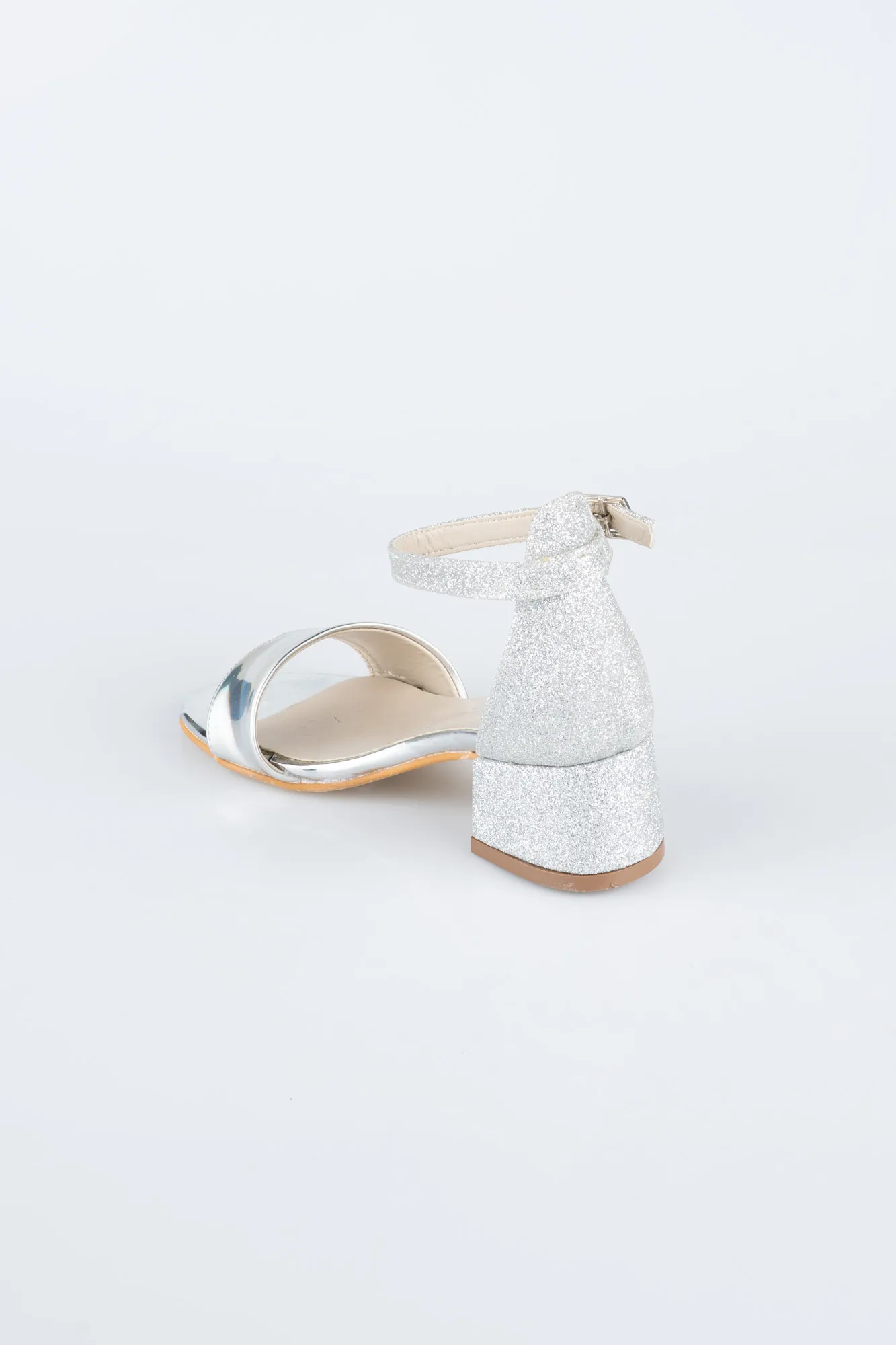 Silver-Mirror Kids Shoe SE768