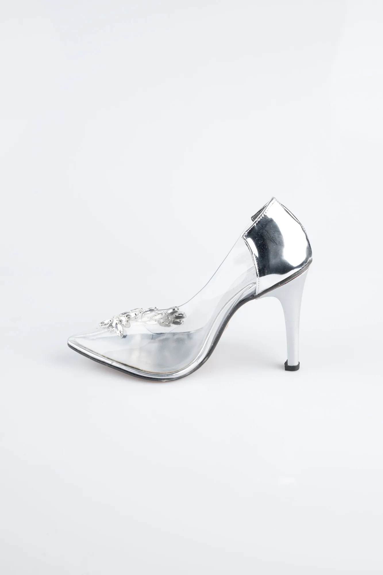 Silver-Patent Leather Evening Shoe AB1150