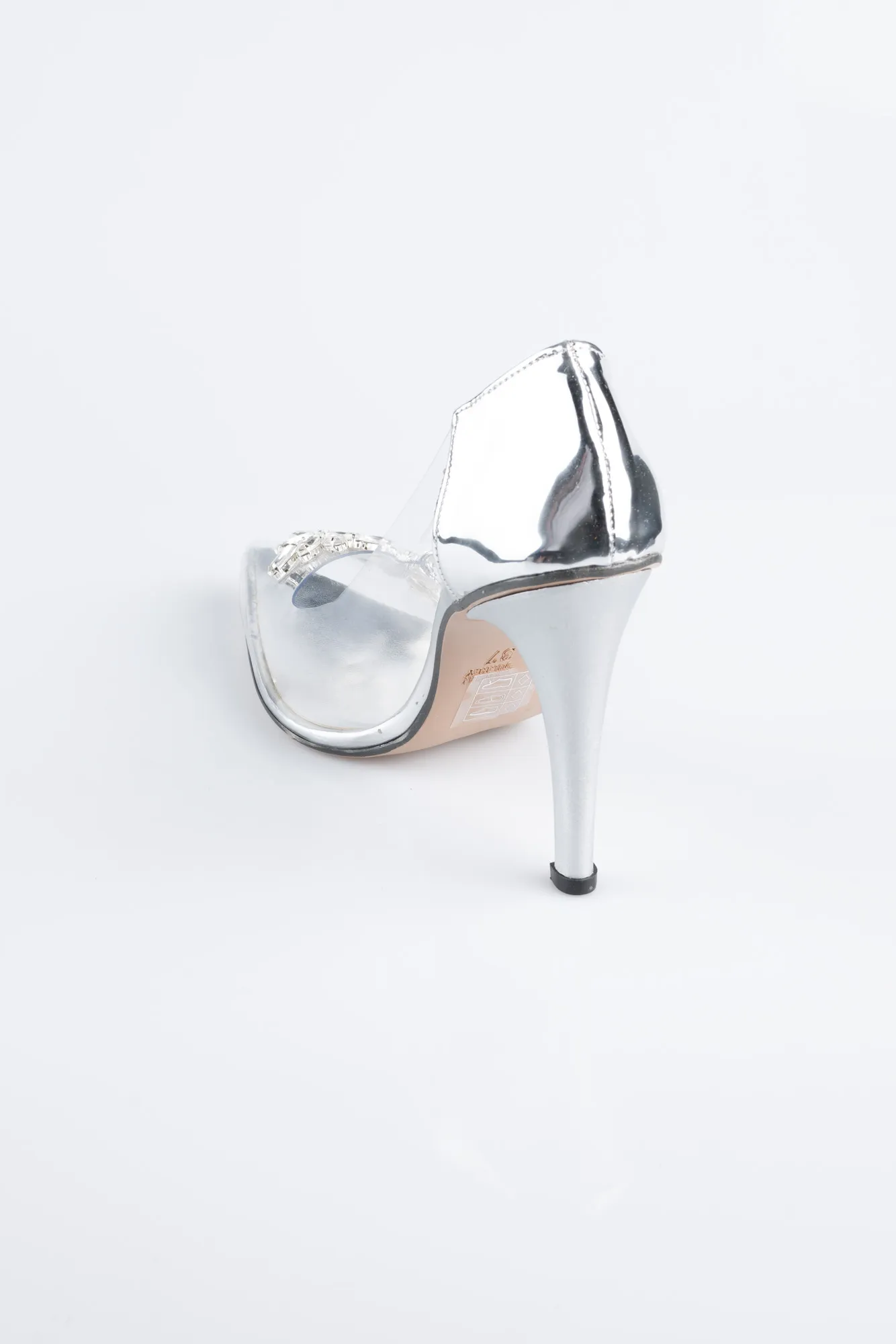 Silver-Patent Leather Evening Shoe AB1150