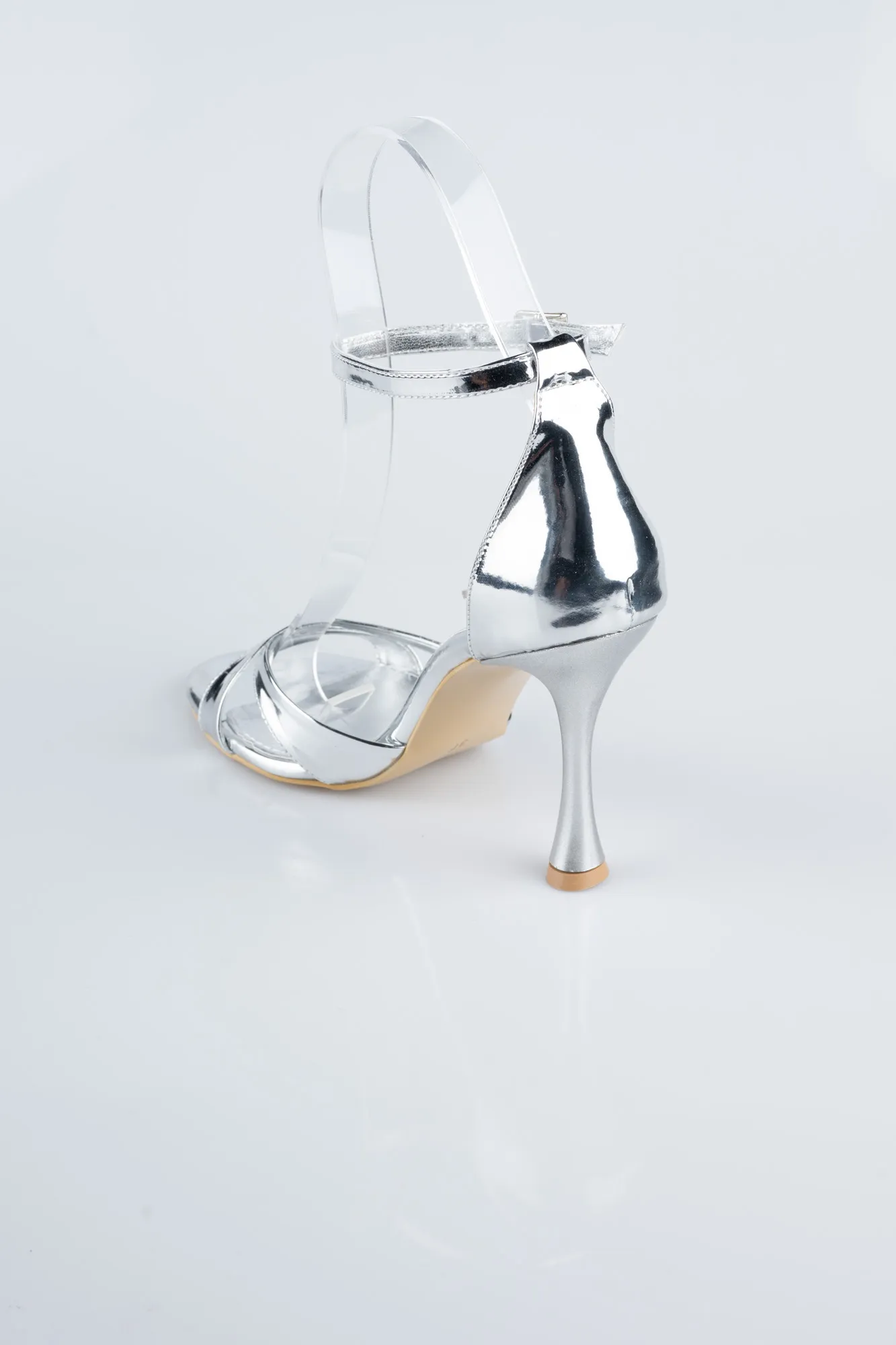 Silver-Patent Leather Evening Shoe ABR1156