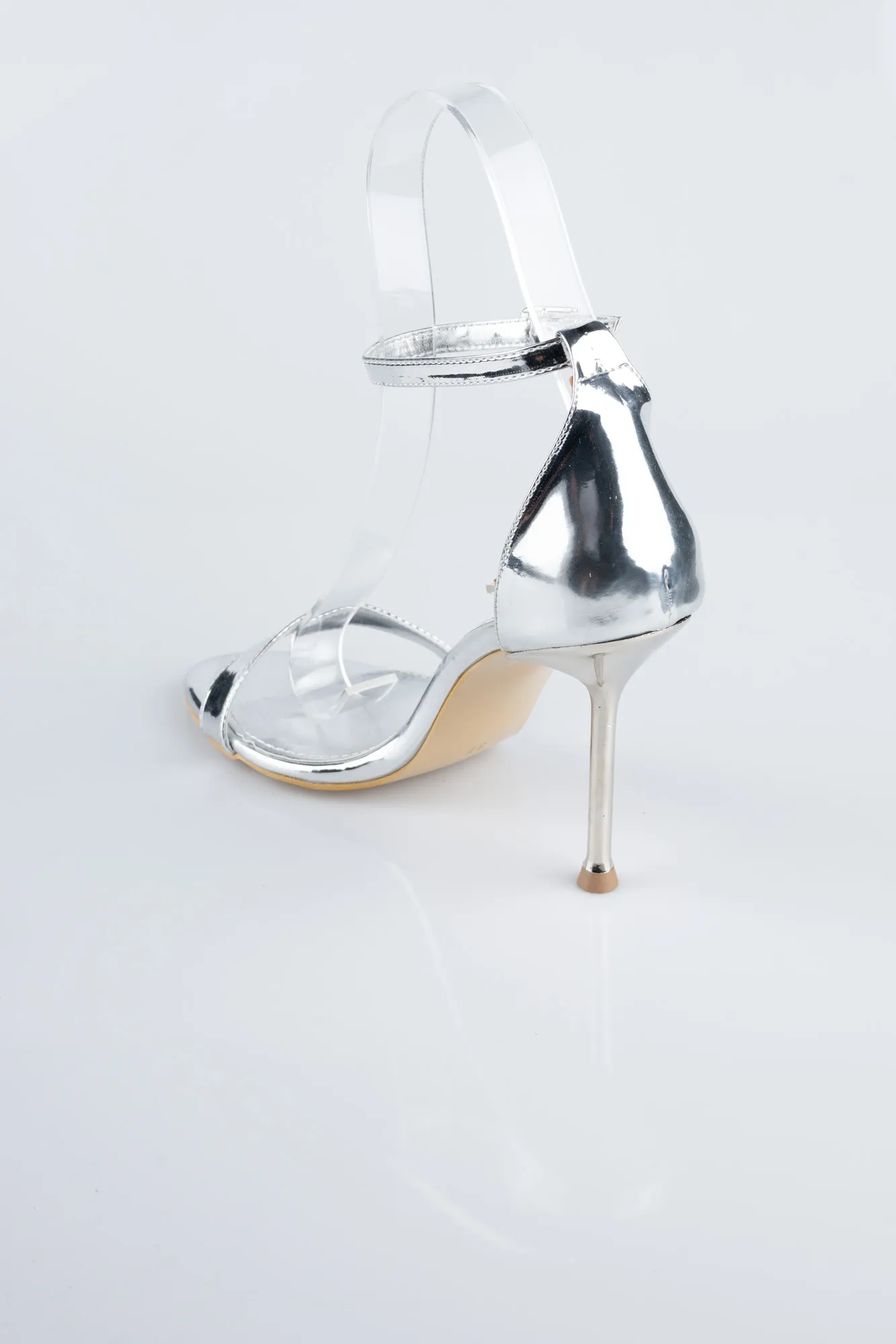 Silver-Patent Leather Evening Shoe ABR1157