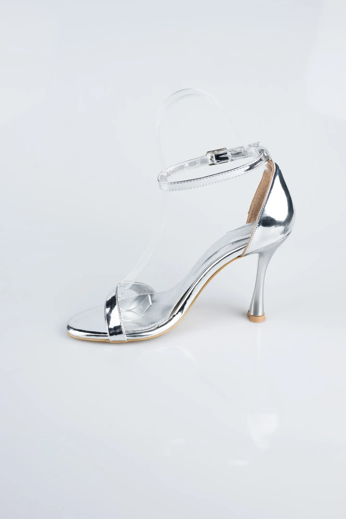 Silver-Patent Leather Evening Shoe ABR1158