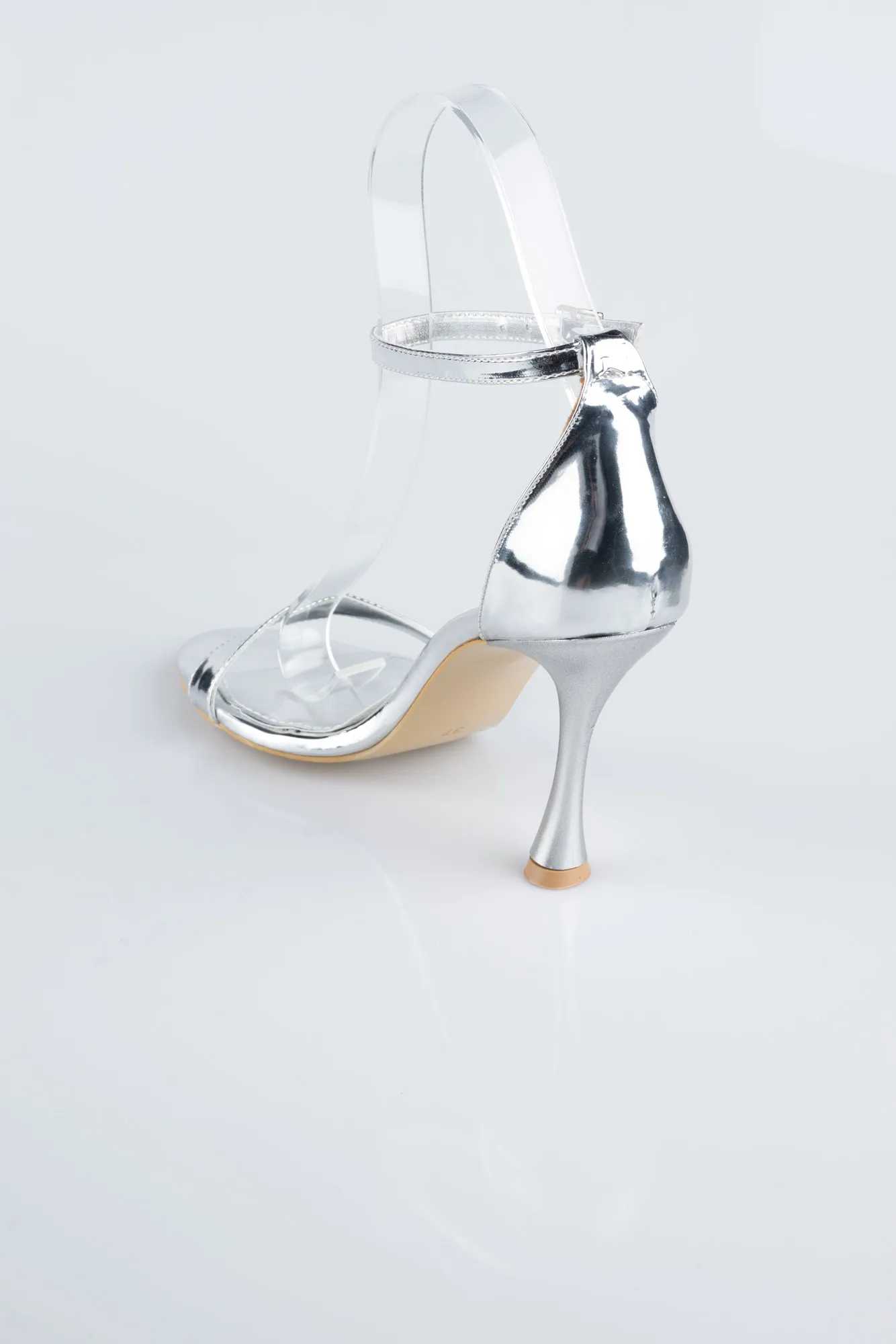 Silver-Patent Leather Evening Shoe ABR1158