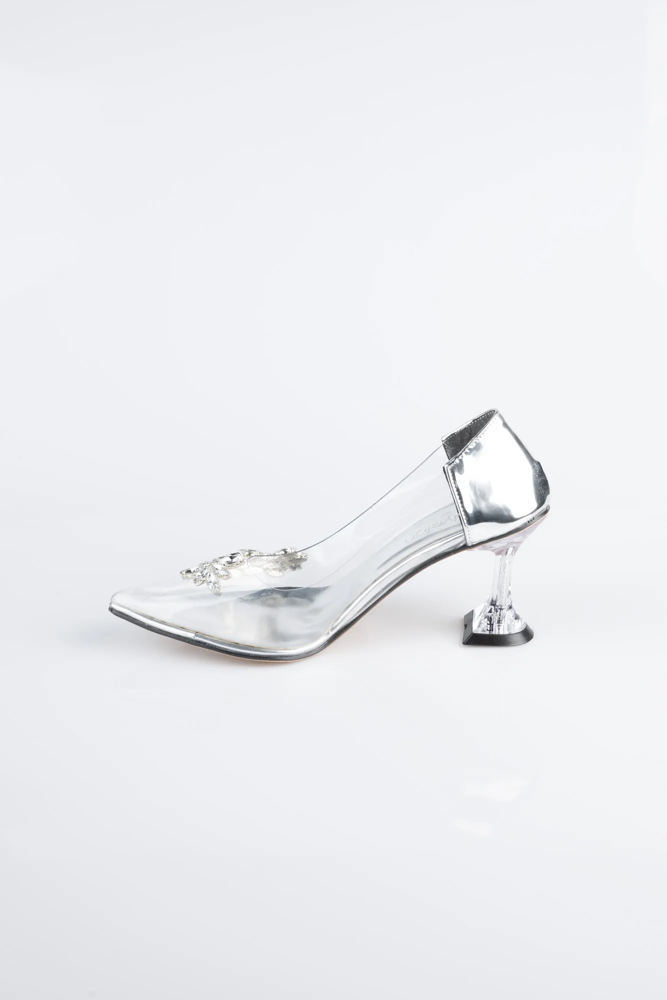 Silver-Patent Leather Stiletto ABR1055