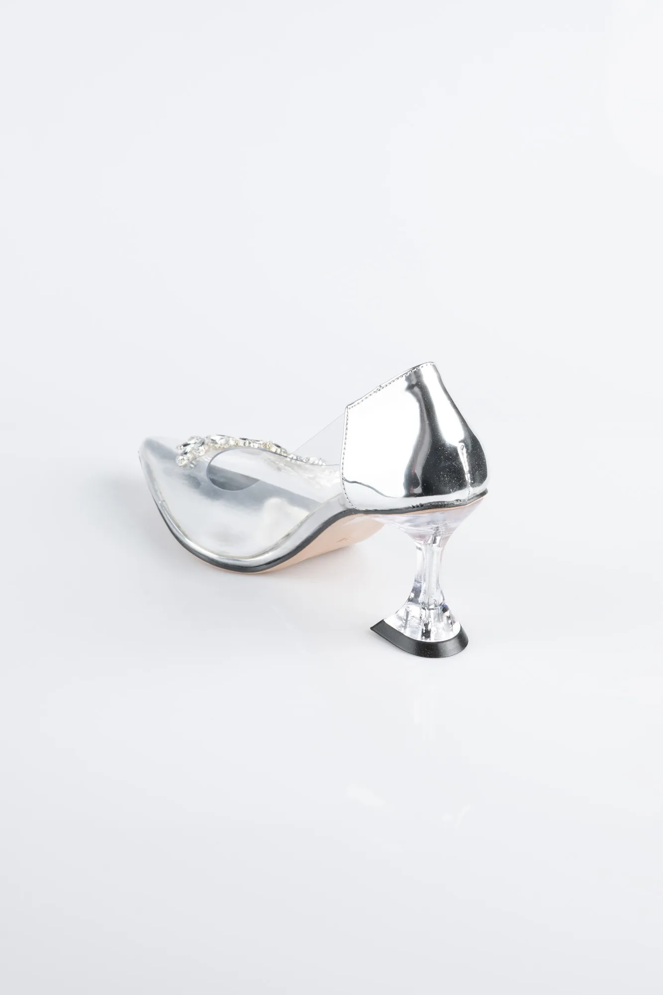Silver-Patent Leather Stiletto ABR1055