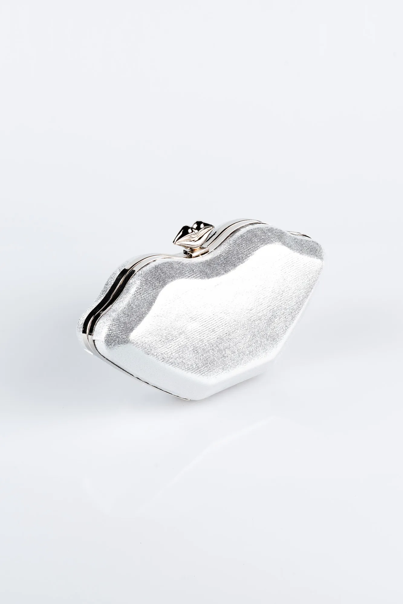 Silver-Plaster Fabric Box Bag SH816