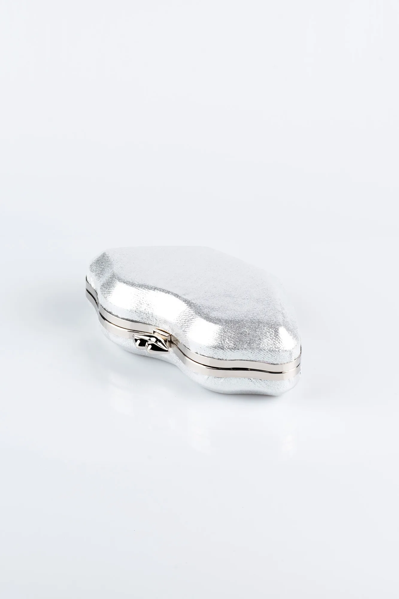 Silver-Plaster Fabric Box Bag SH816