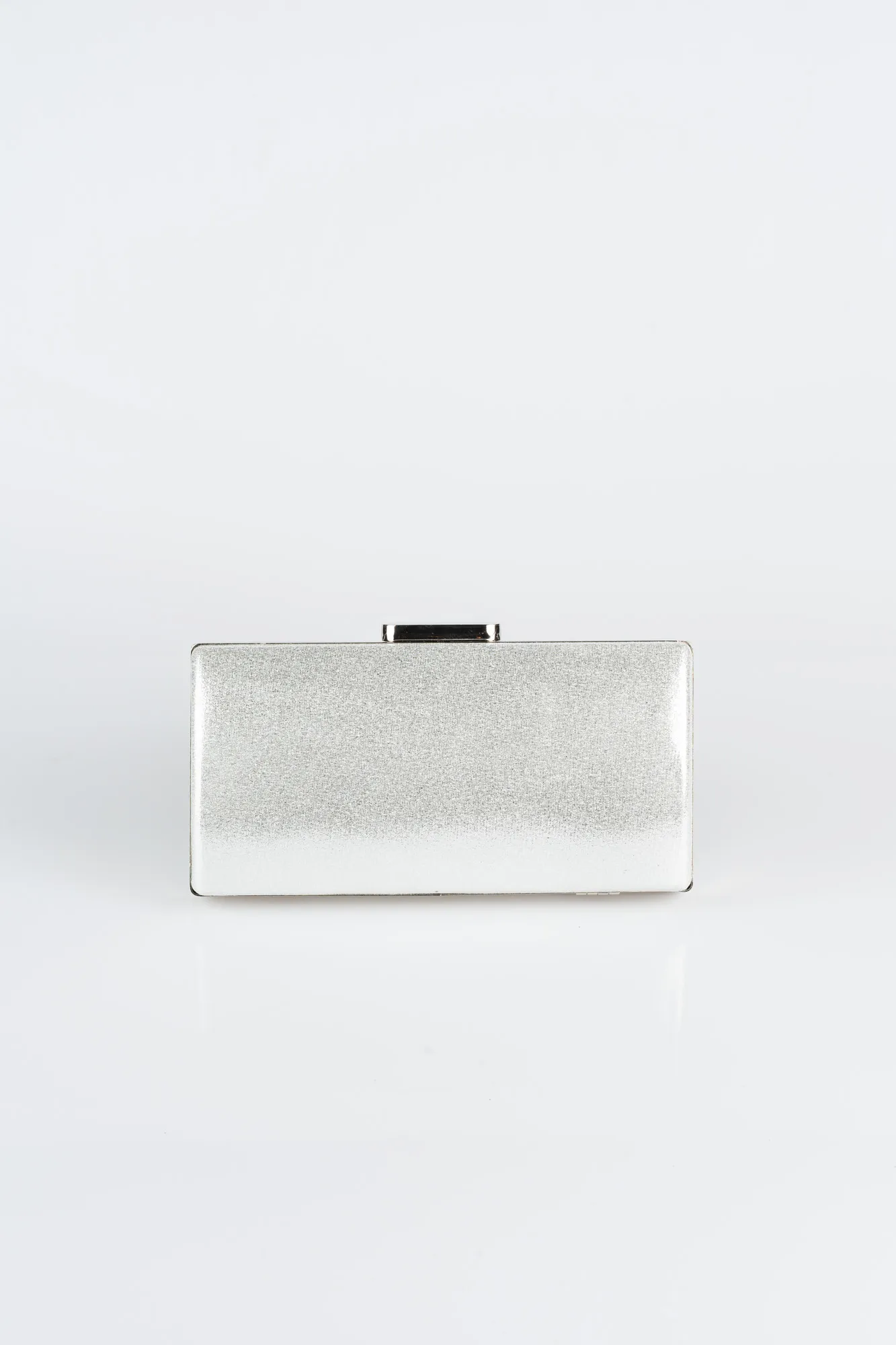 Silver-Plaster Fabric Box Bag V233