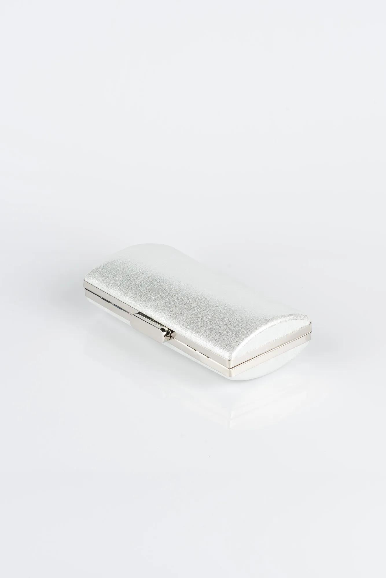 Silver-Plaster Fabric Box Bag V233