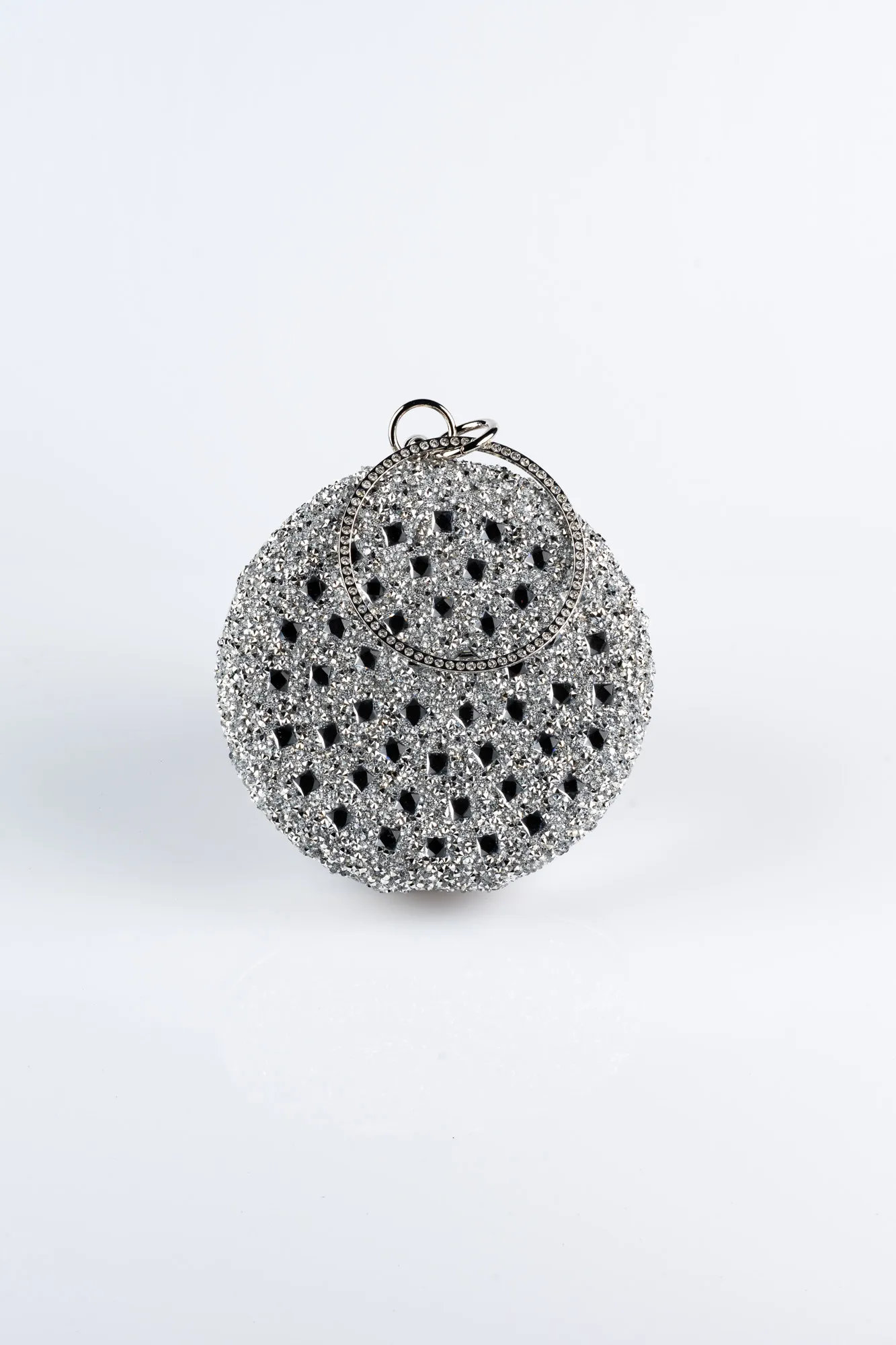 Silver-Plaster Fabric Evening Bag SH814